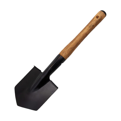 Condor Tool and Knife Wilderness Survival Shovel Black 1045/Burnt American Hickory with MOLLE Sheath CTK2818 View 3