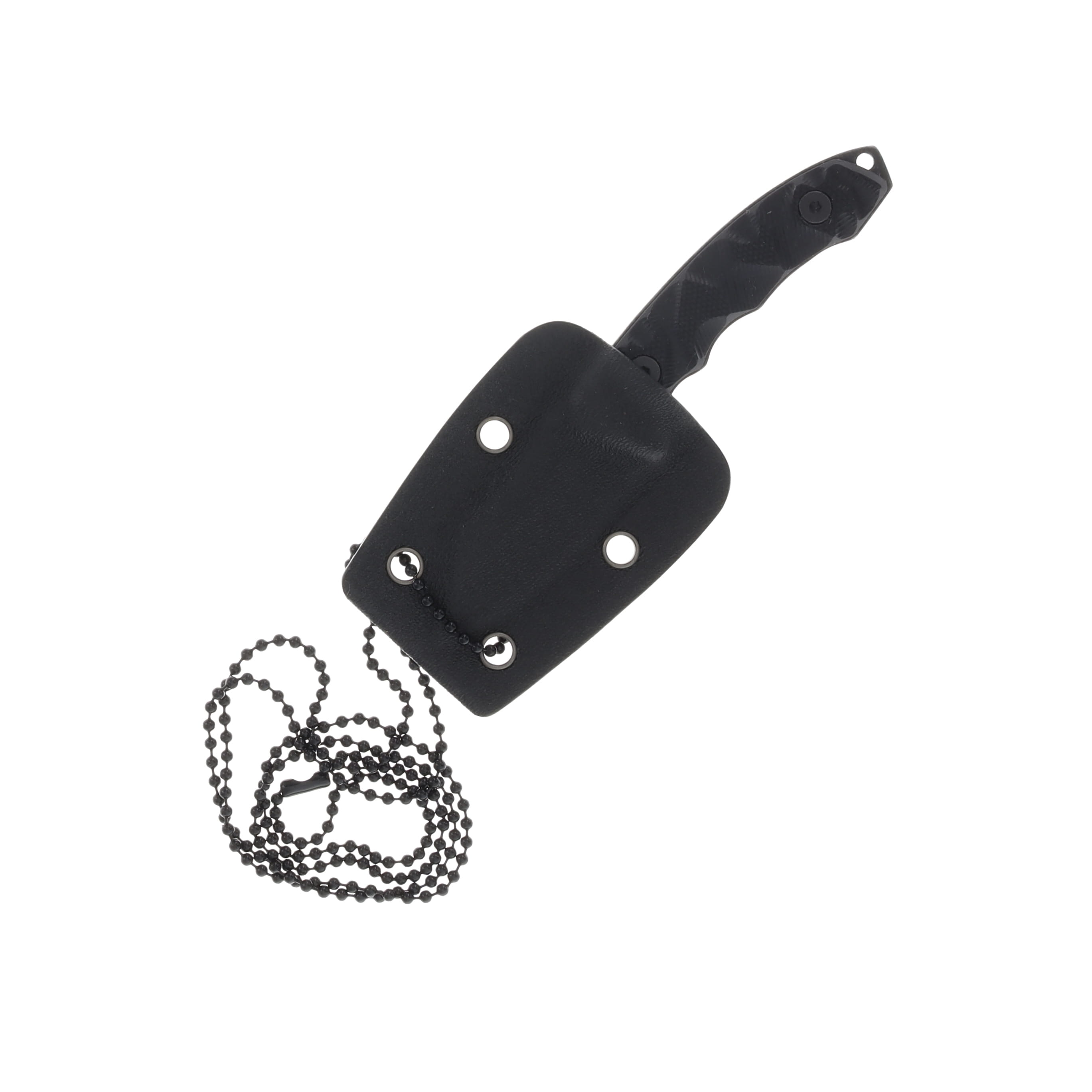 Skallywag Tactical The Mini Fixed Knife 2in Plain Black Stonewash Clip Point SWTTMB View 4