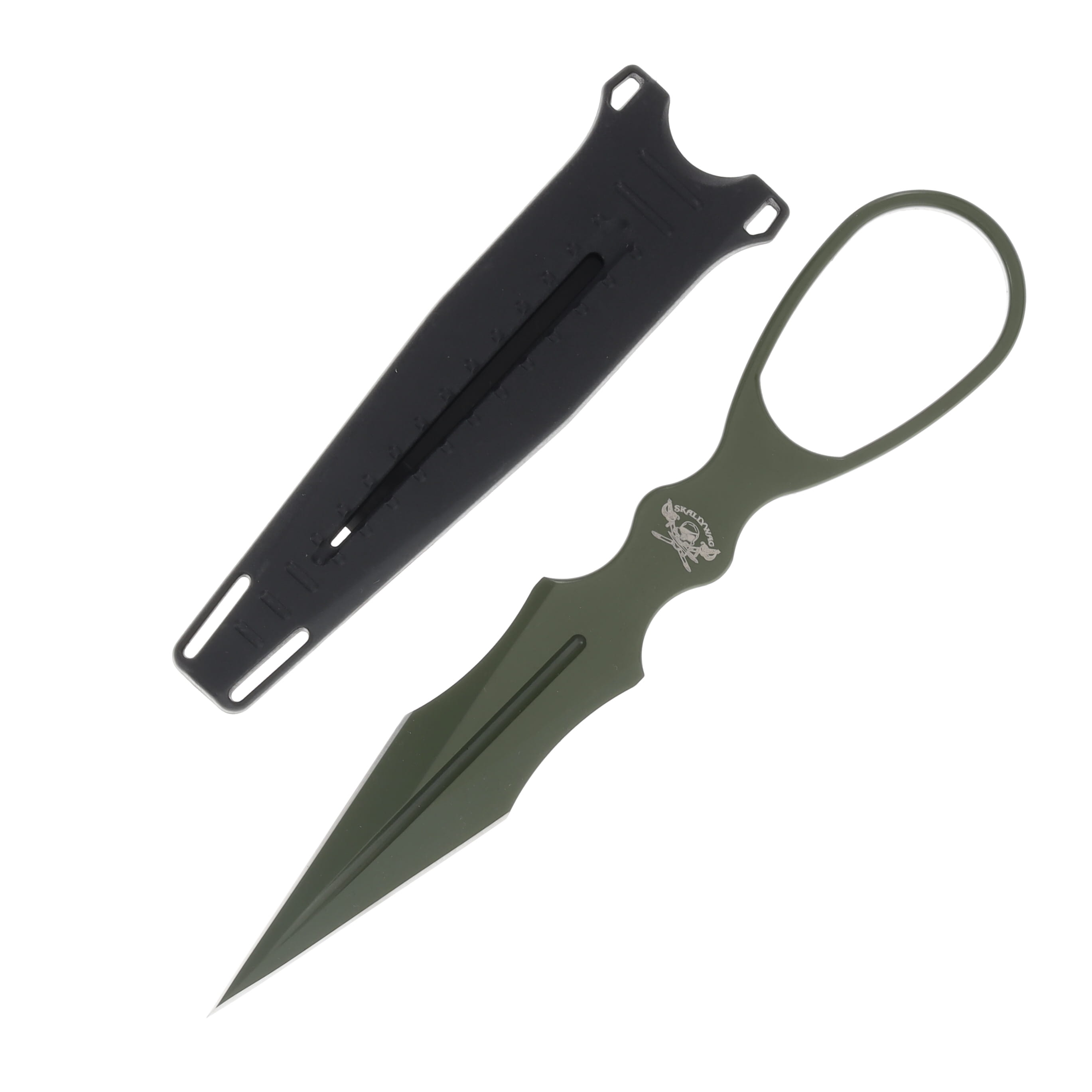 Skallywag Tactical D2 Dagger OD Green 2.5 Inch Plain OD Green Dagger SWTD2DODG View 1