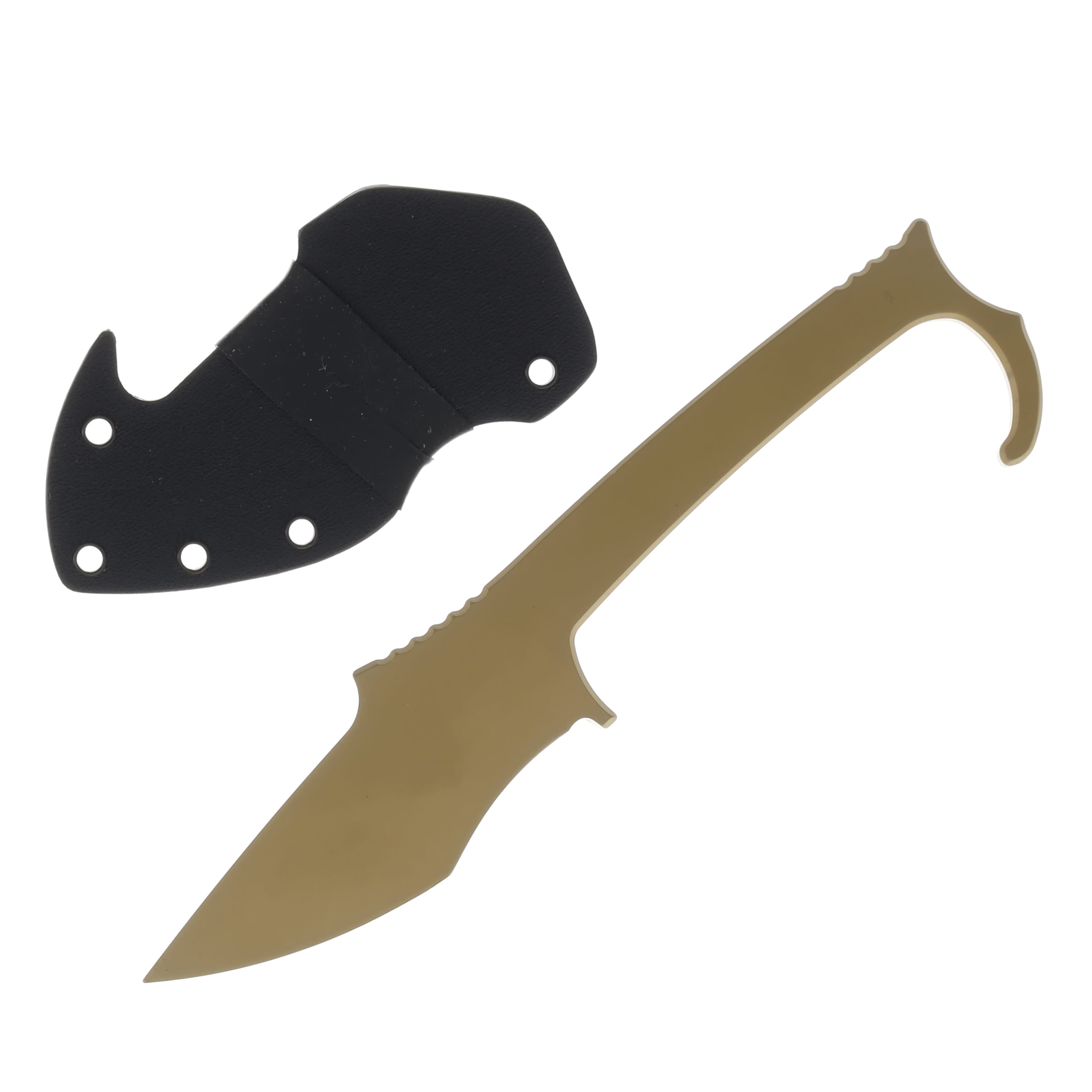 Skallywag Tactical MDV Plus One Bounty Gold 3.25in Plain Gold Modified Drop Point SWTMDVBG View 2