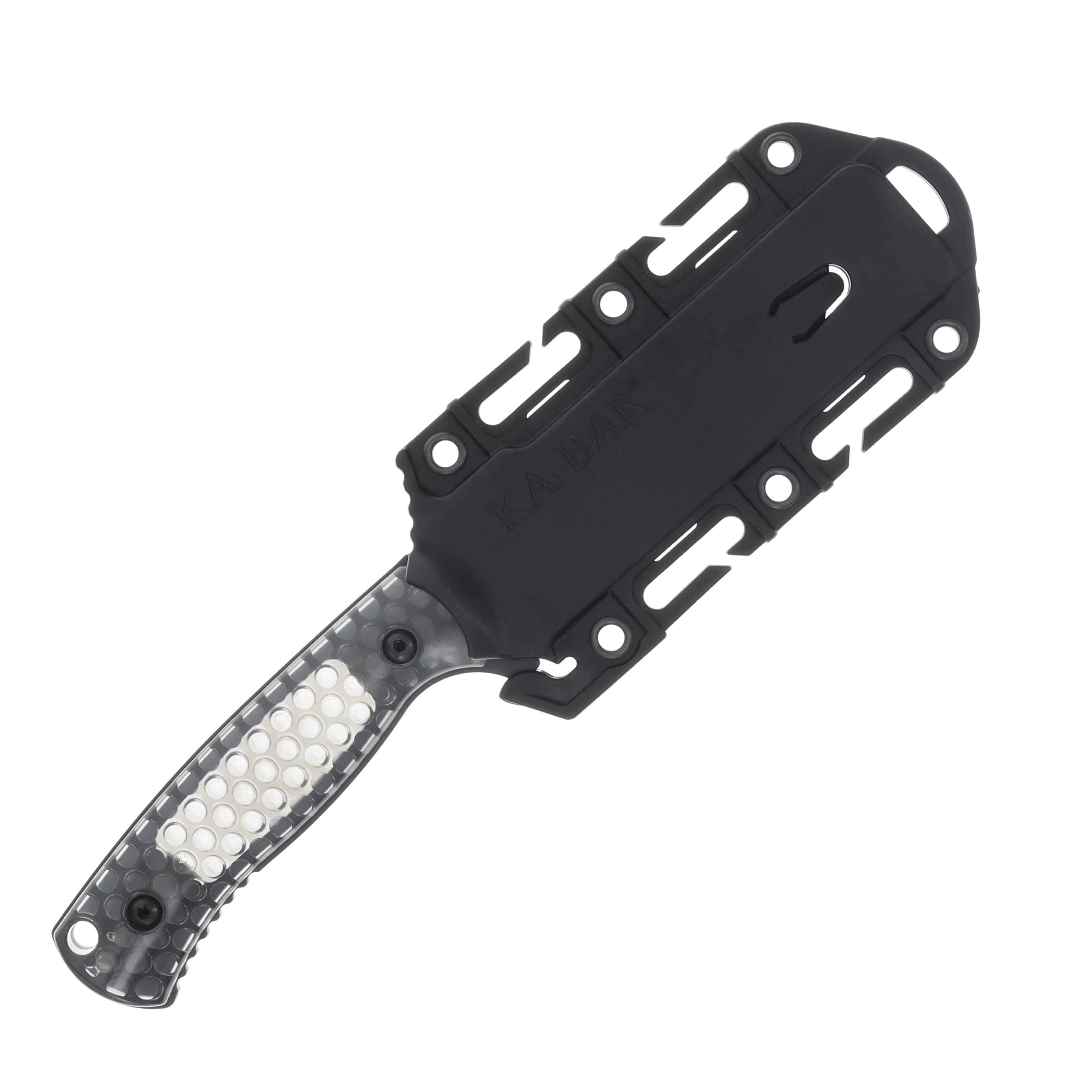 KA-BAR Cool Name Fixed Blade Knife Smoke 4.25in Plain Black Drop Point KA7700 View 3