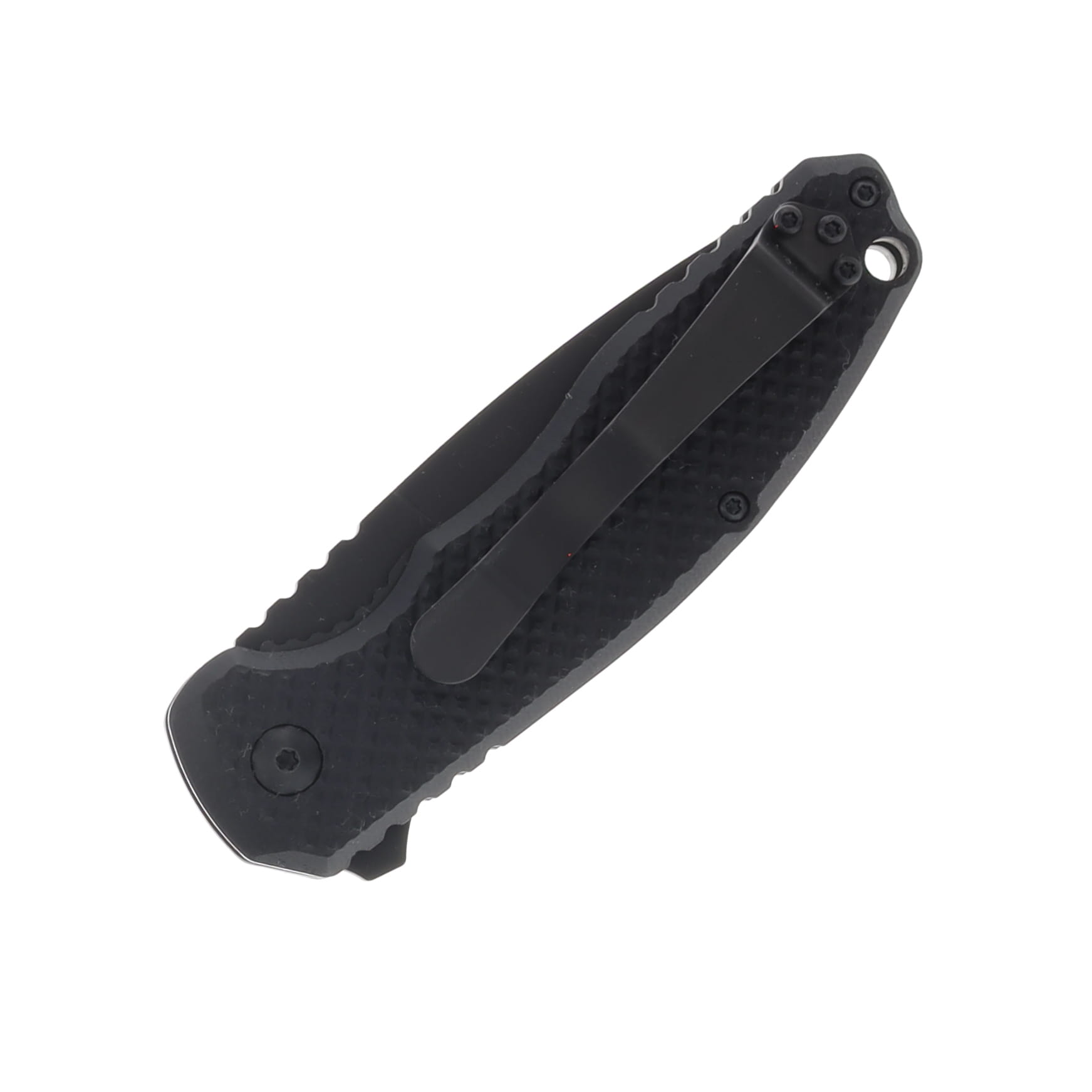 Skallywag Tactical Sentrax Folding Knife 3.25in Plain Black Drop Point SWTSEN View 3