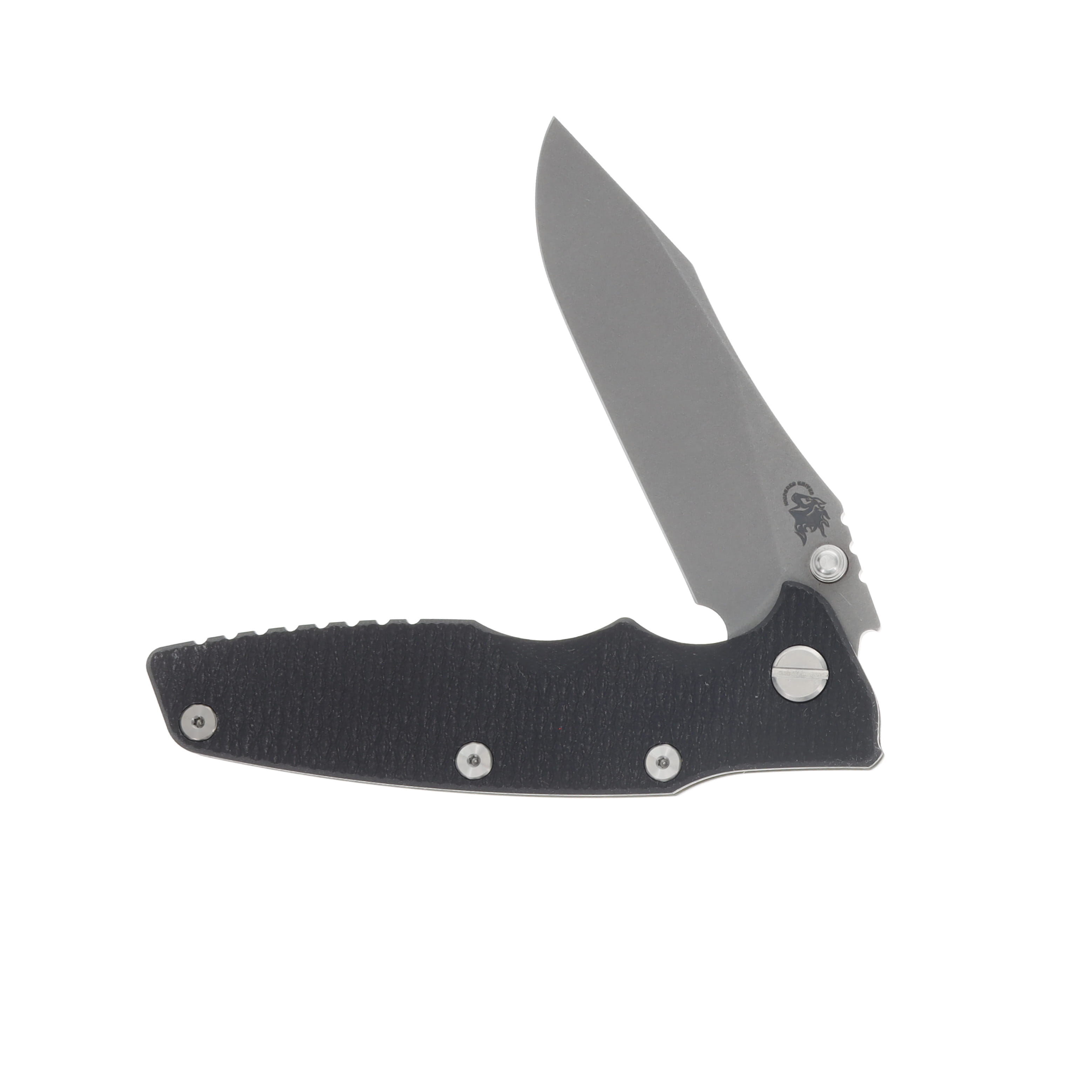 Hinderer 3.5 Eklipse Folding Knife Slicer Working Finish Battle Green Titanium/Black G-10 KEK35SLHOTWBGBK View 3