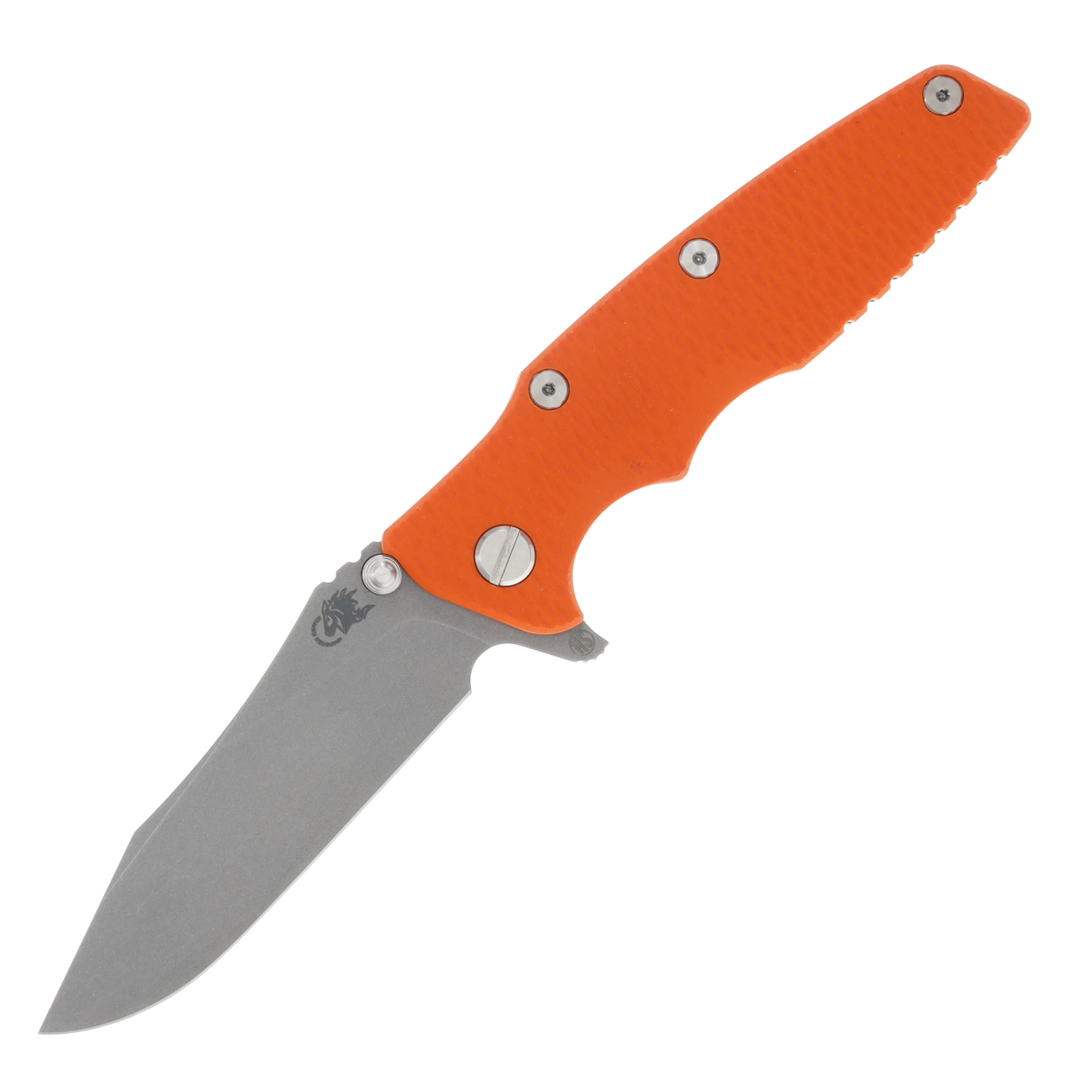 Hinderer 3.5 Eklipse Folding Knife Skinny Slicer Working Finish Titanium/Orange G-10 KEK35SKSLHOTWWFOR View 1