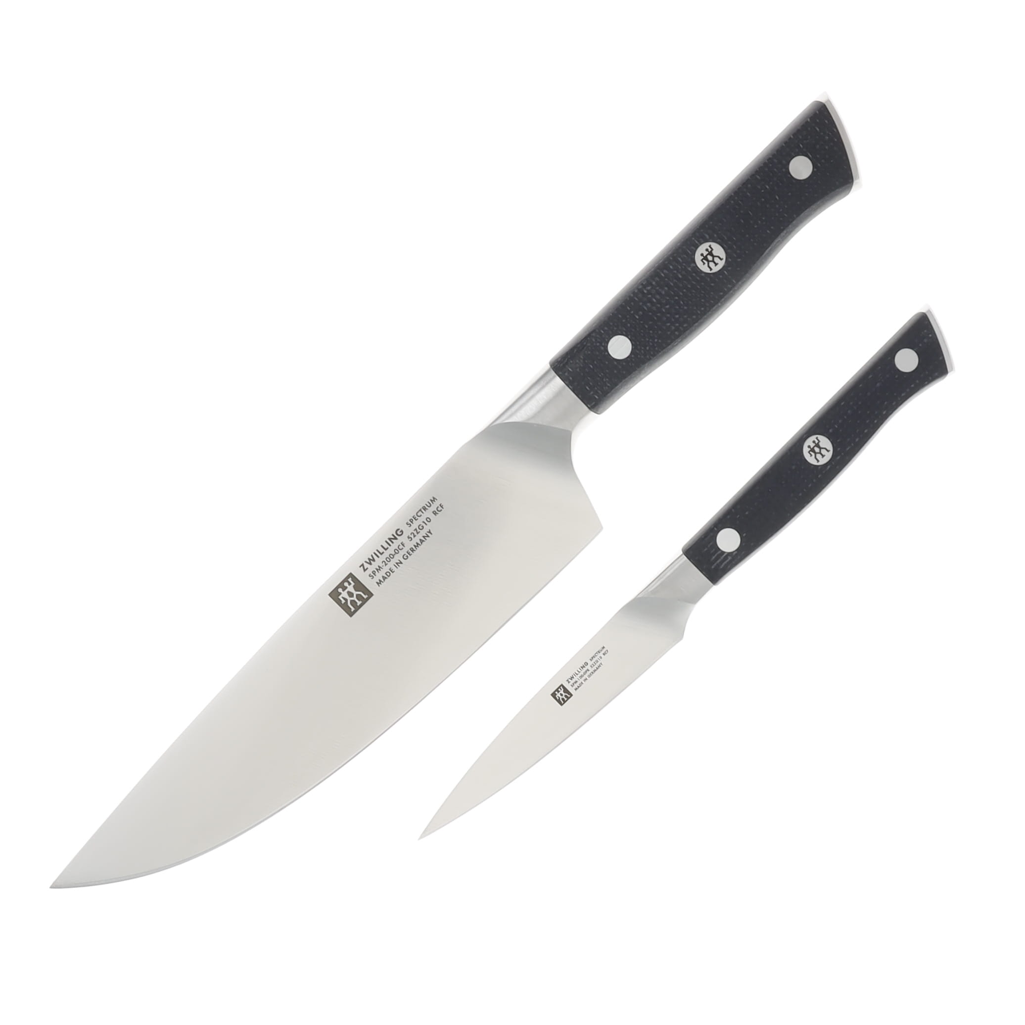 ZWILLING Henckels Spectrum 2-pc Knife Set Matte Black Jute Micarta 1033923 View 1