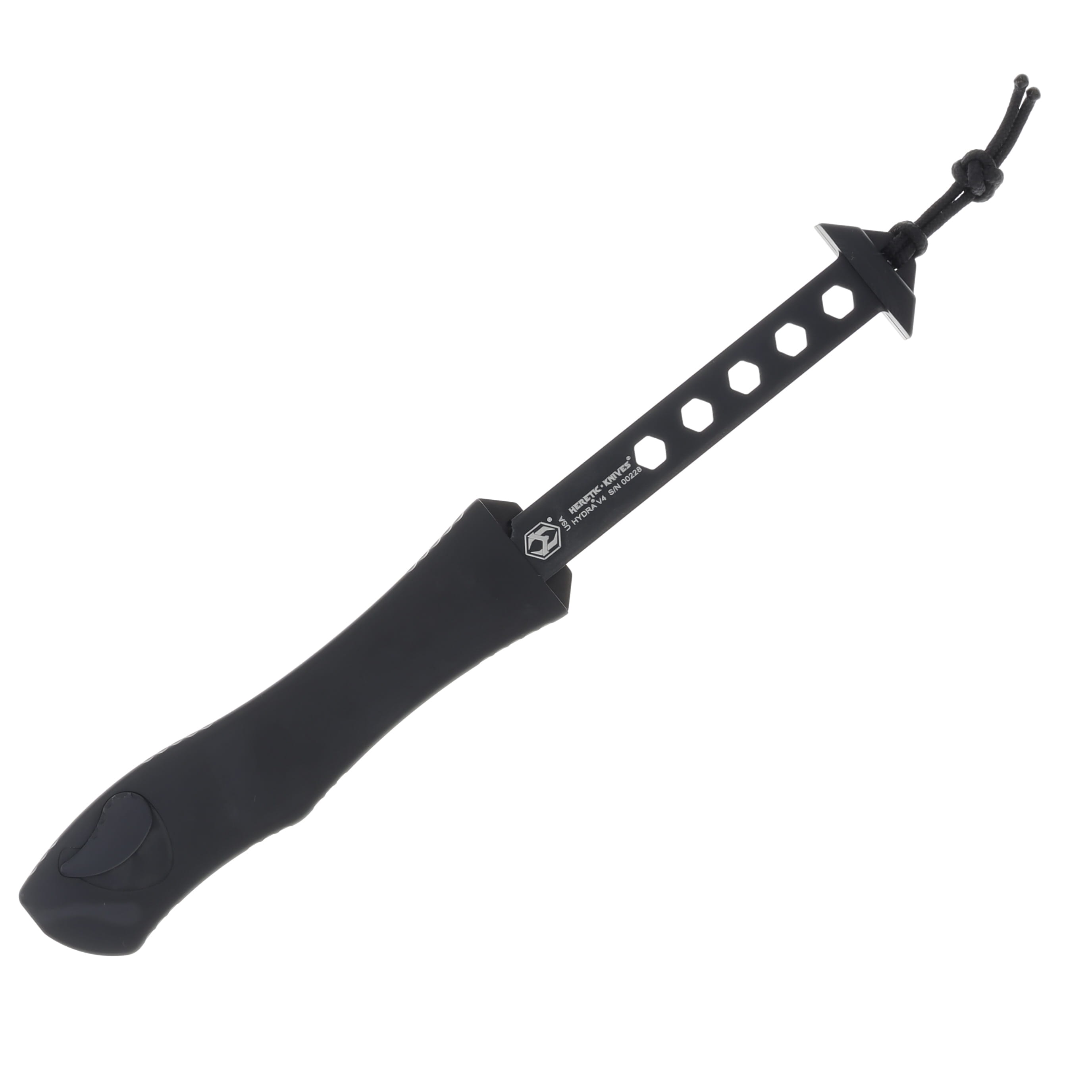Heretic Hydra V4 OTF Automatic Knife Two-Tone Magnacut/Tactical Black H407-10A-T View 3