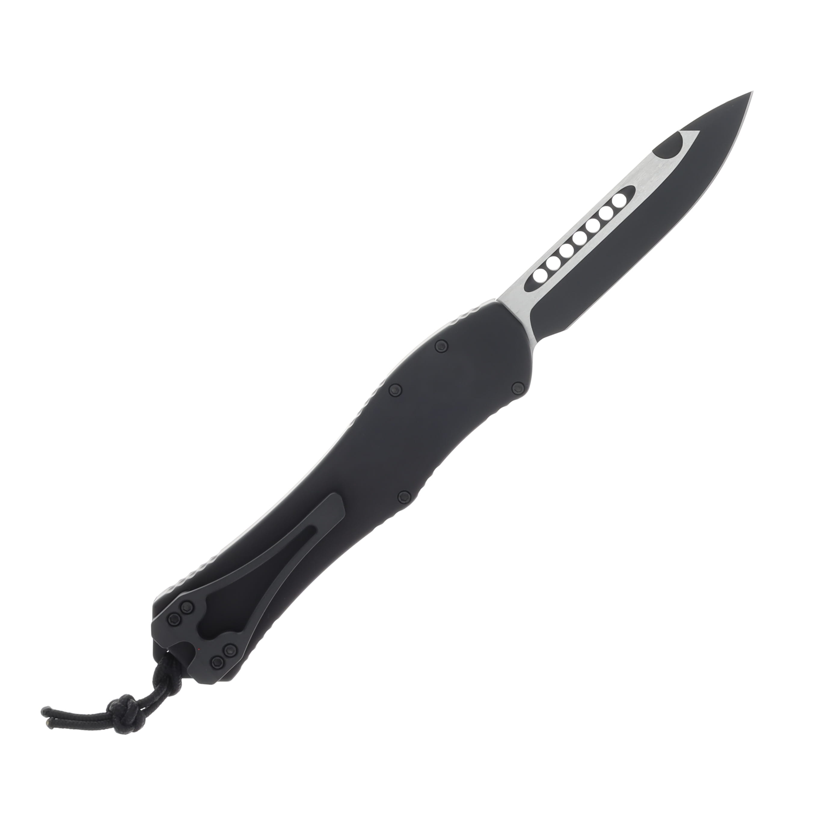 Heretic Hydra V4 OTF Automatic Knife Two-Tone Magnacut/Tactical Black H407-10A-T View 2