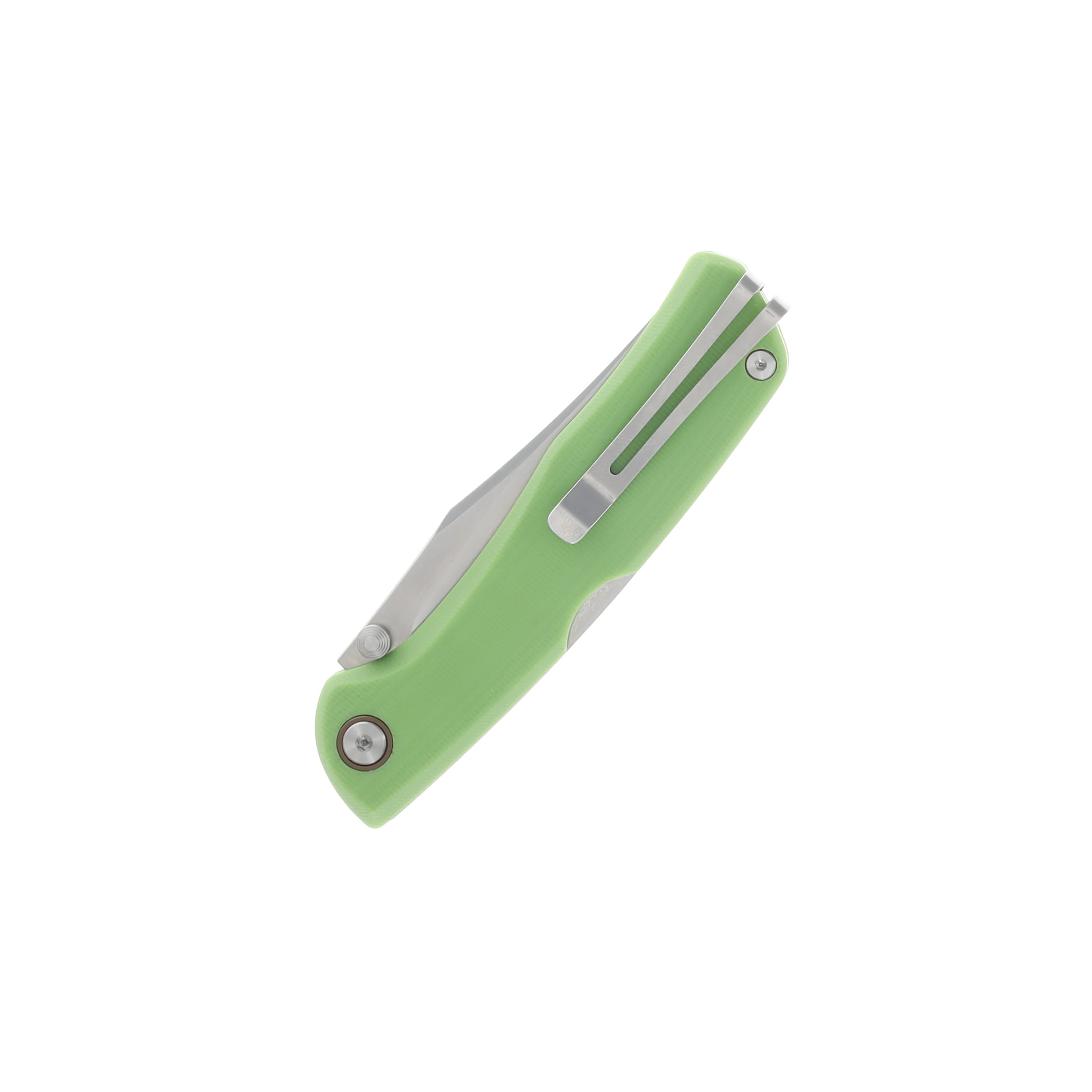 Ruike P882 Folding Knife Green 3.35 Inch Plain Stonewash Clip Point RK-P882-G View 4