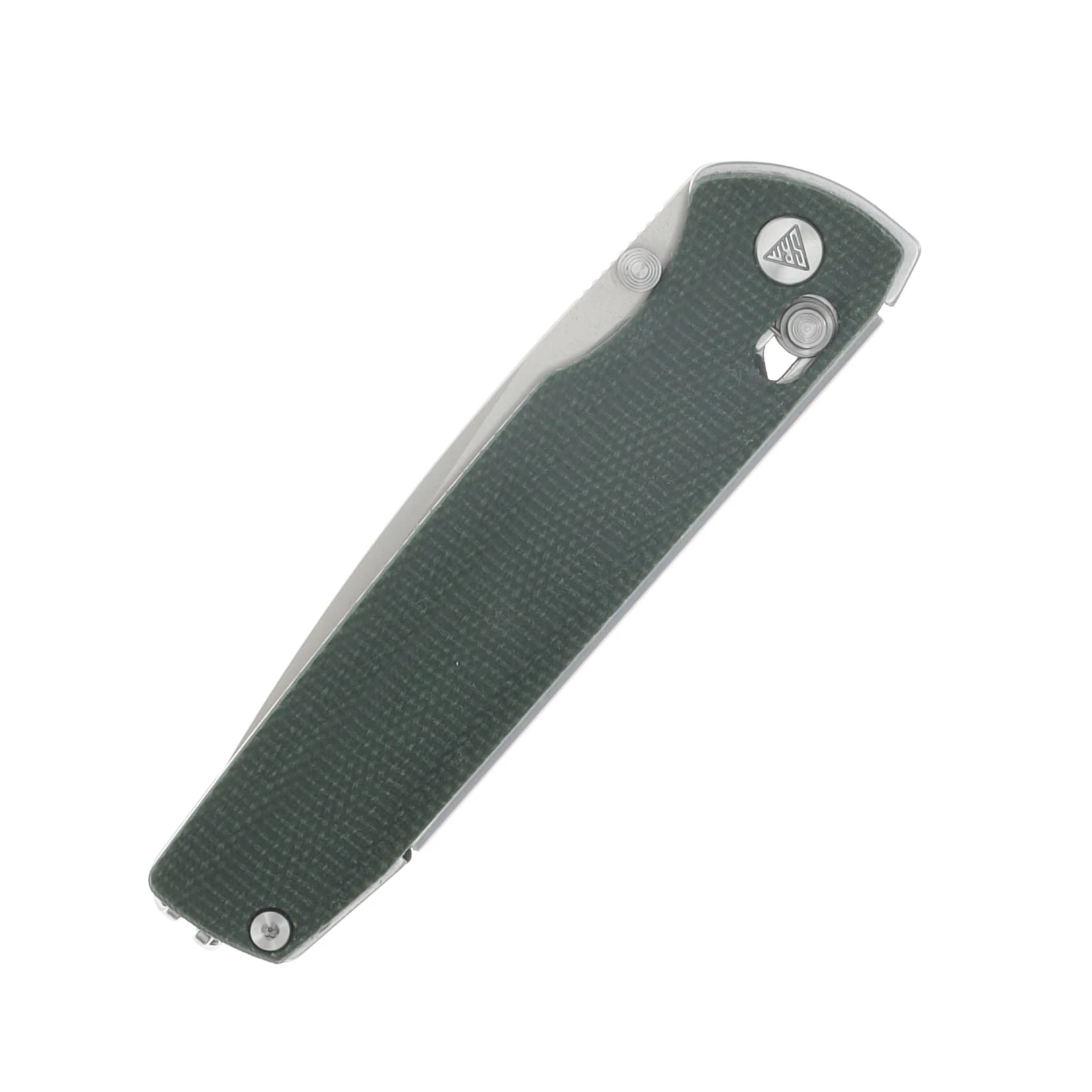 SRM Terrier Folding Knife Green 3.65in Plain Bead Blasted Drop Point SRM-258L-MG2 View 5