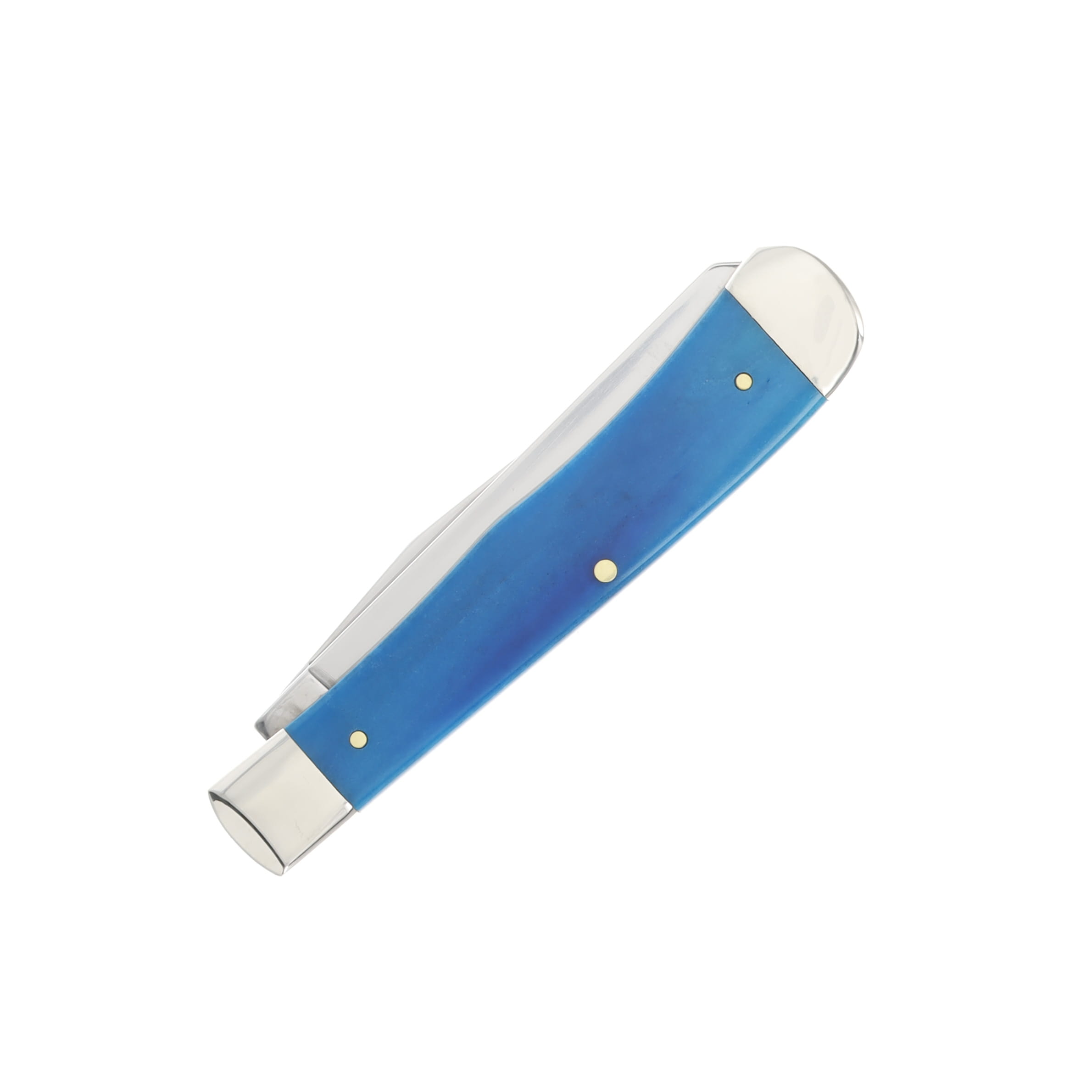 Case XX Caribbean Smooth Bone Trapper Folding Knife Special Edition XX Bolsters CA23120 View 4