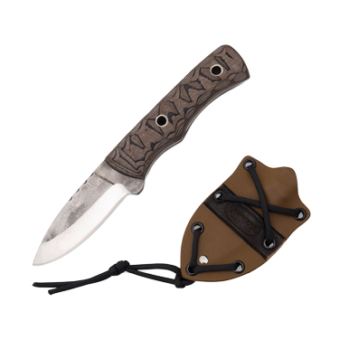 Weatherford Knife Co. Signature Series Medium Knife Brown and Black G-10 View 1