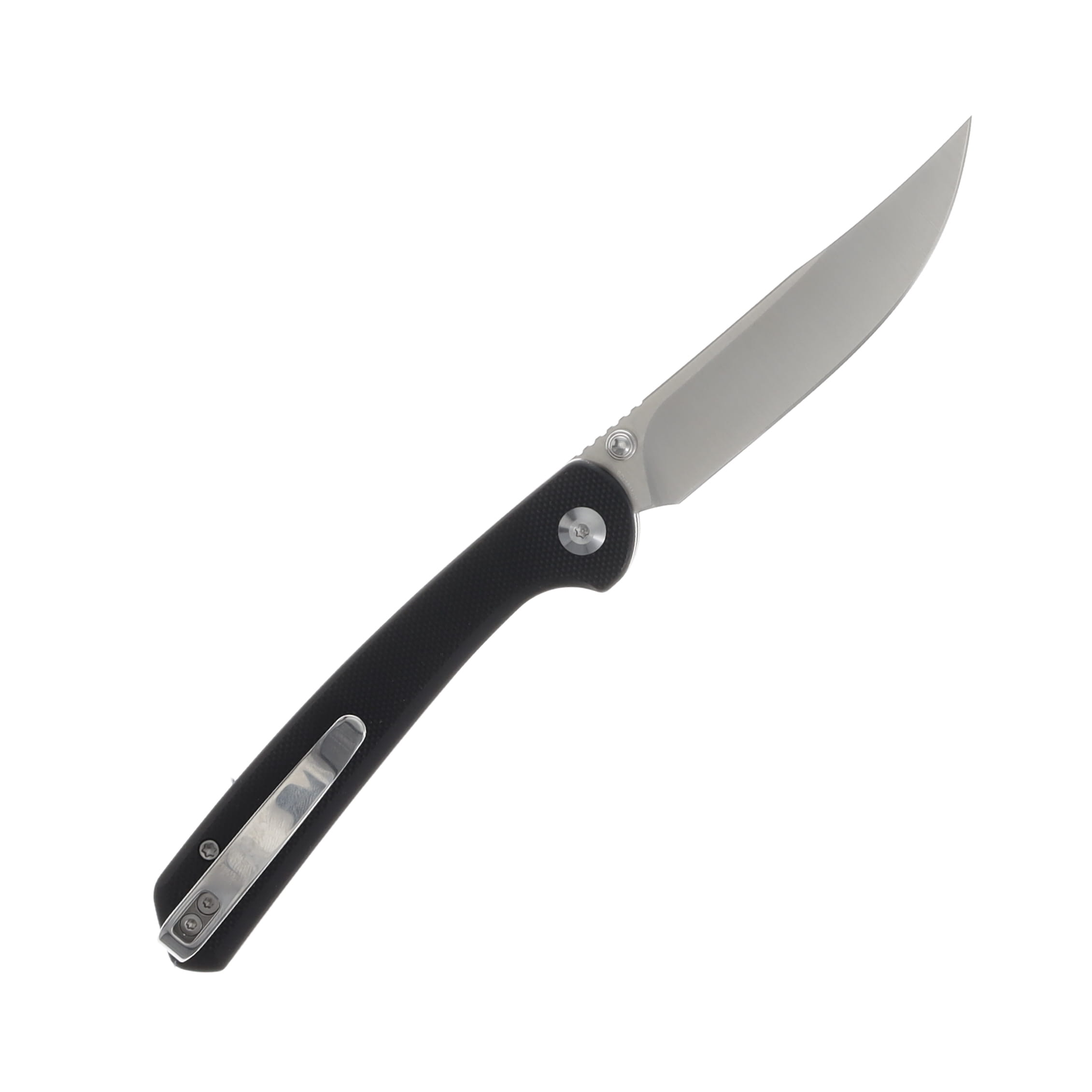 SENCUT Skelfin Folding Knife 3.3 Inch Plain Satin Clip Point S25007-2 View 2