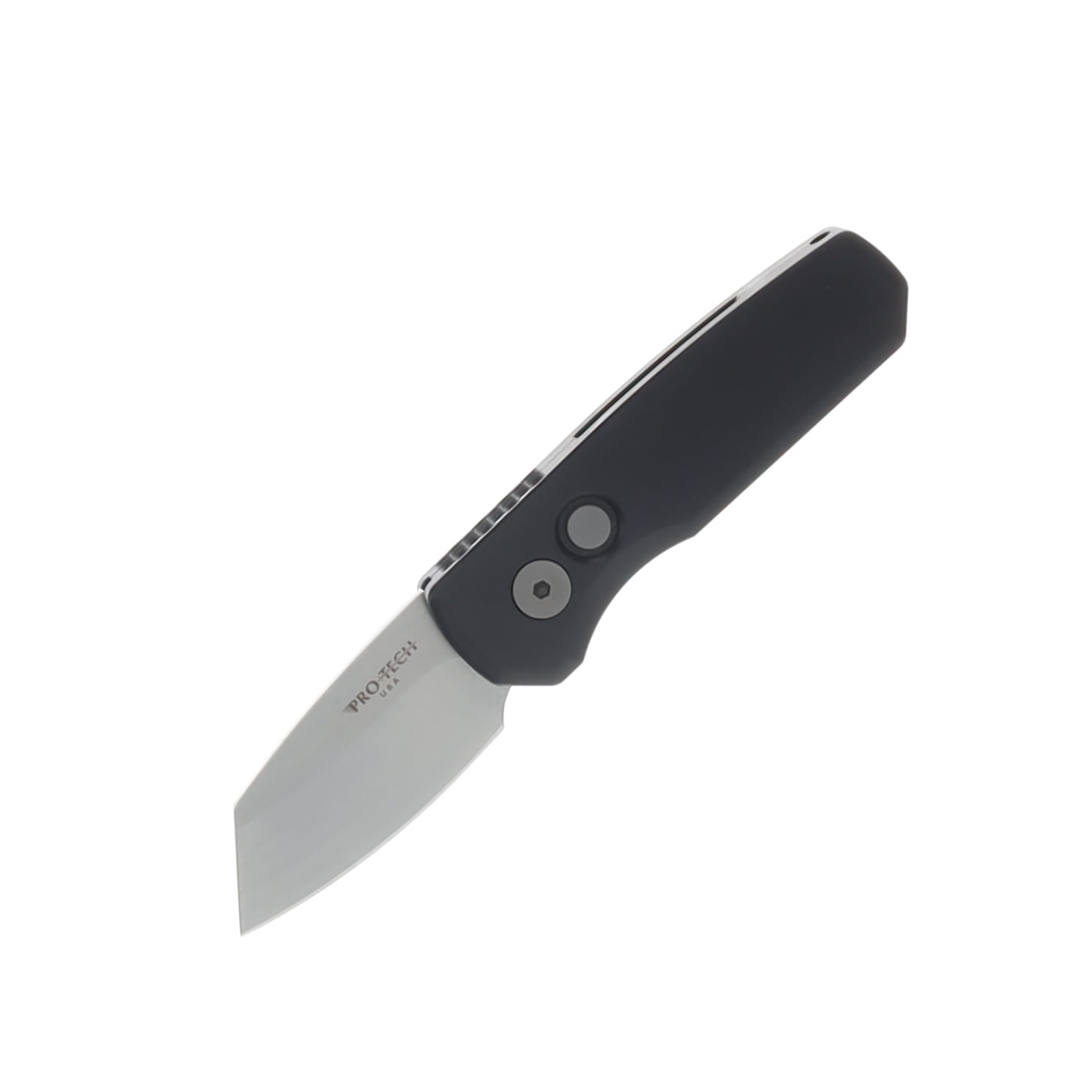 ProTech Runt Automatic Knife Stonewash Reverse Tanto 20CV/Black AUPTR5201 View 1