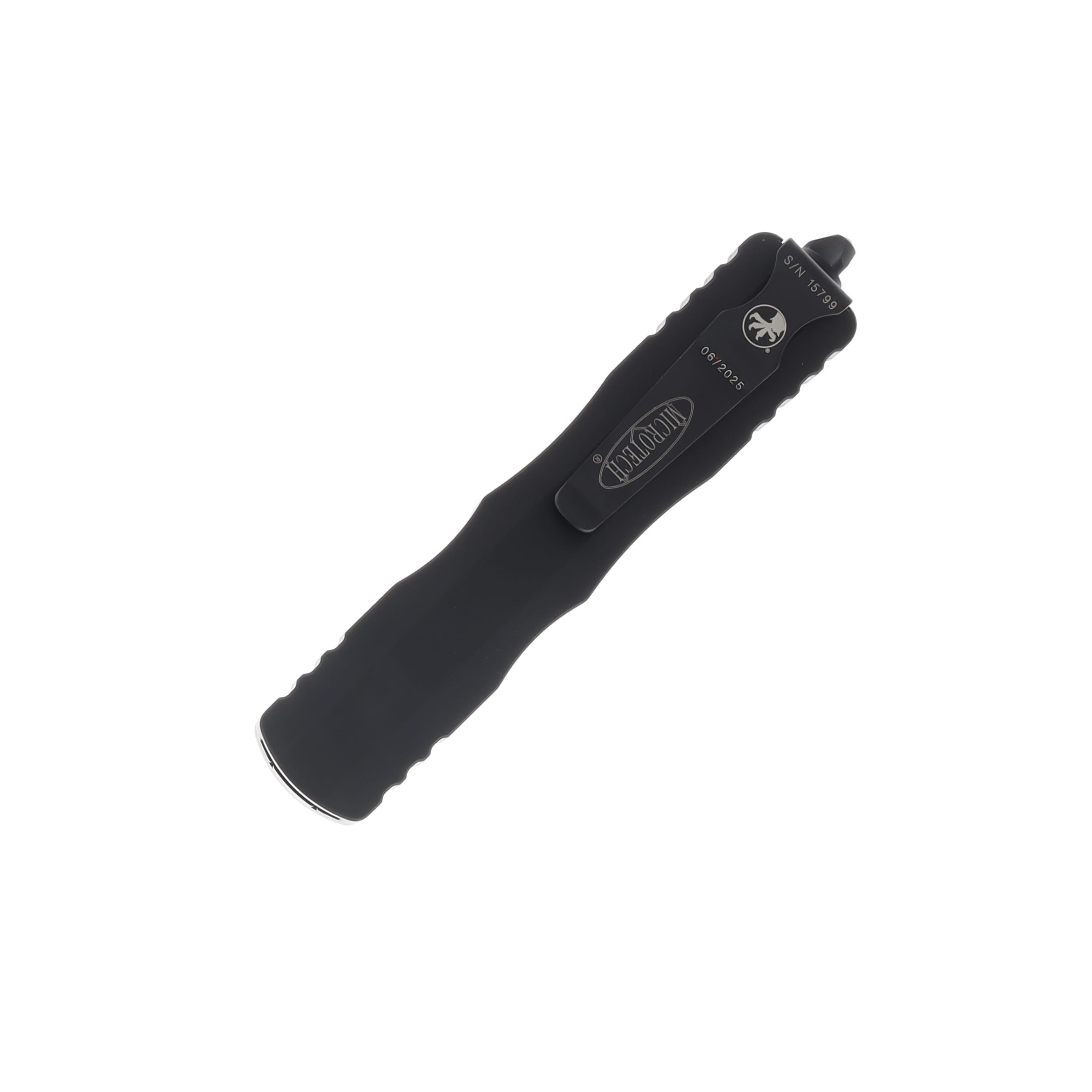 MICROTECH DIRAC DELTA D-E BLACK DOUBLE FULL SERRATE TACTICAL 3.8IN DAGGER AUMT227D3T View 3