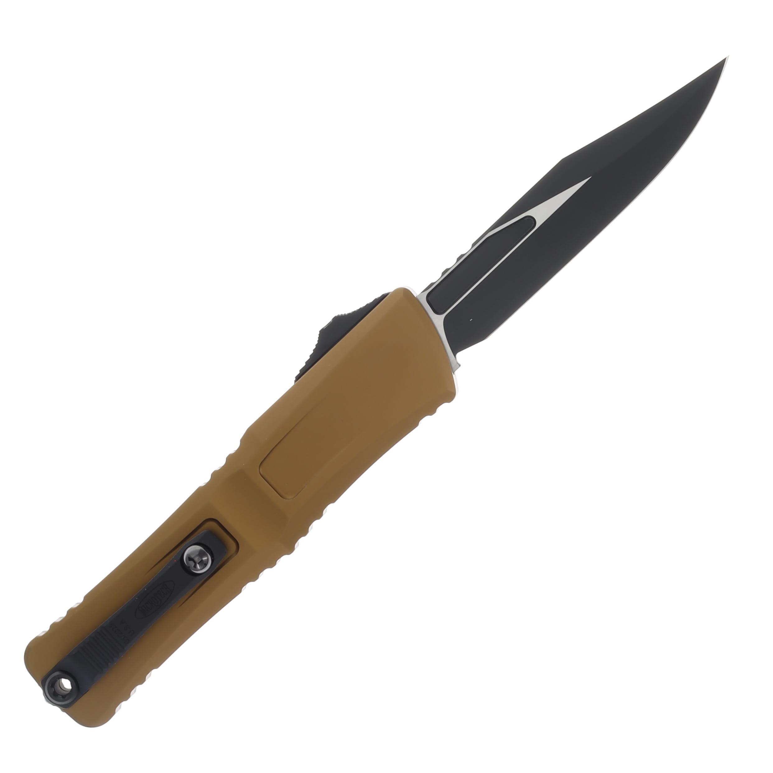Microtech Combat Troodon OTF Automatic Knife Gen III DLC Bowie/Tan AUMT11461TA View 2