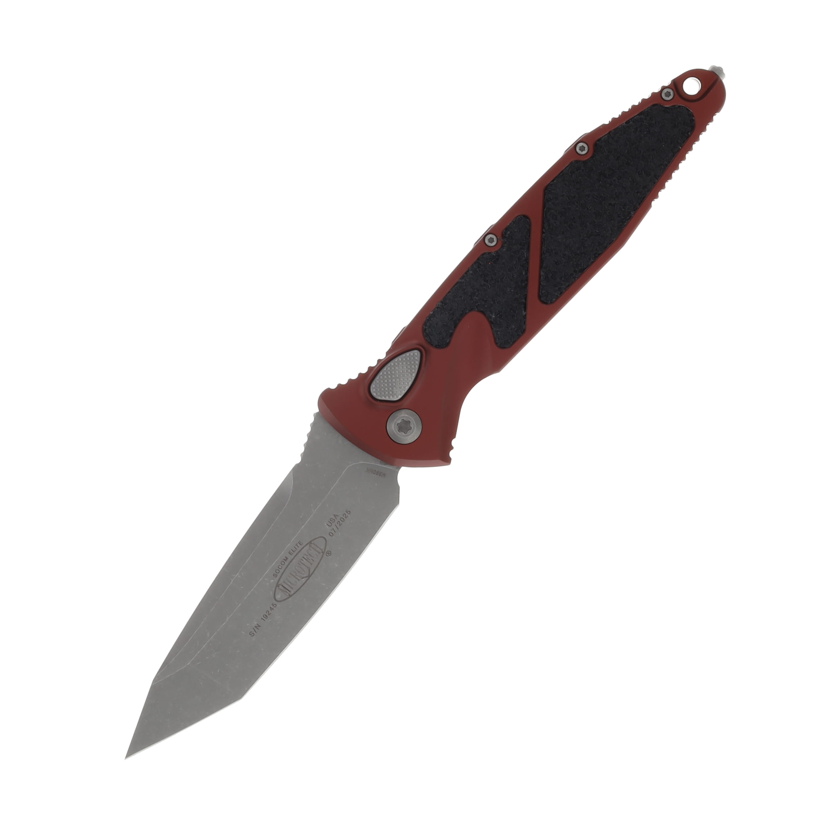 Microtech SOCOM Elite Automatic Knife Apocalyptic Tanto/Merlot AUMT161A10APMR View 1