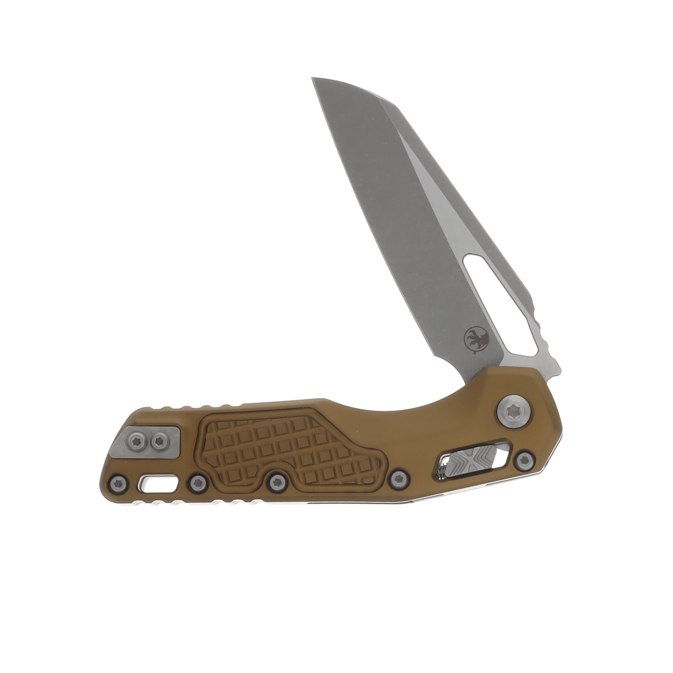 Microtech MSI RAM-LOK Folding Knife Apocalyptic Standard/Frag Aluminum Tan MT21010APFRTA View 3