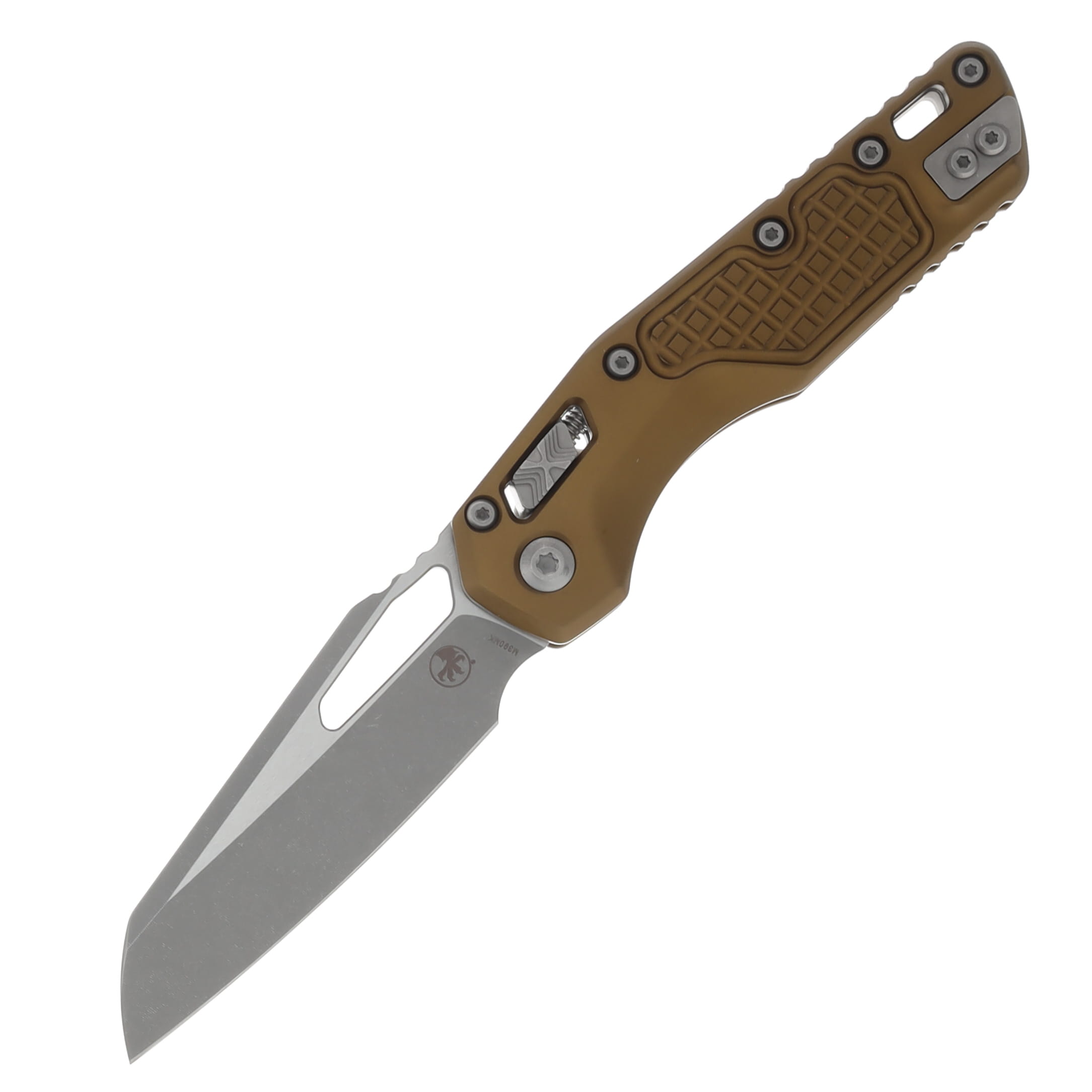 Microtech MSI RAM-LOK Folding Knife Apocalyptic Standard/Frag Aluminum Tan MT21010APFRTA View 1