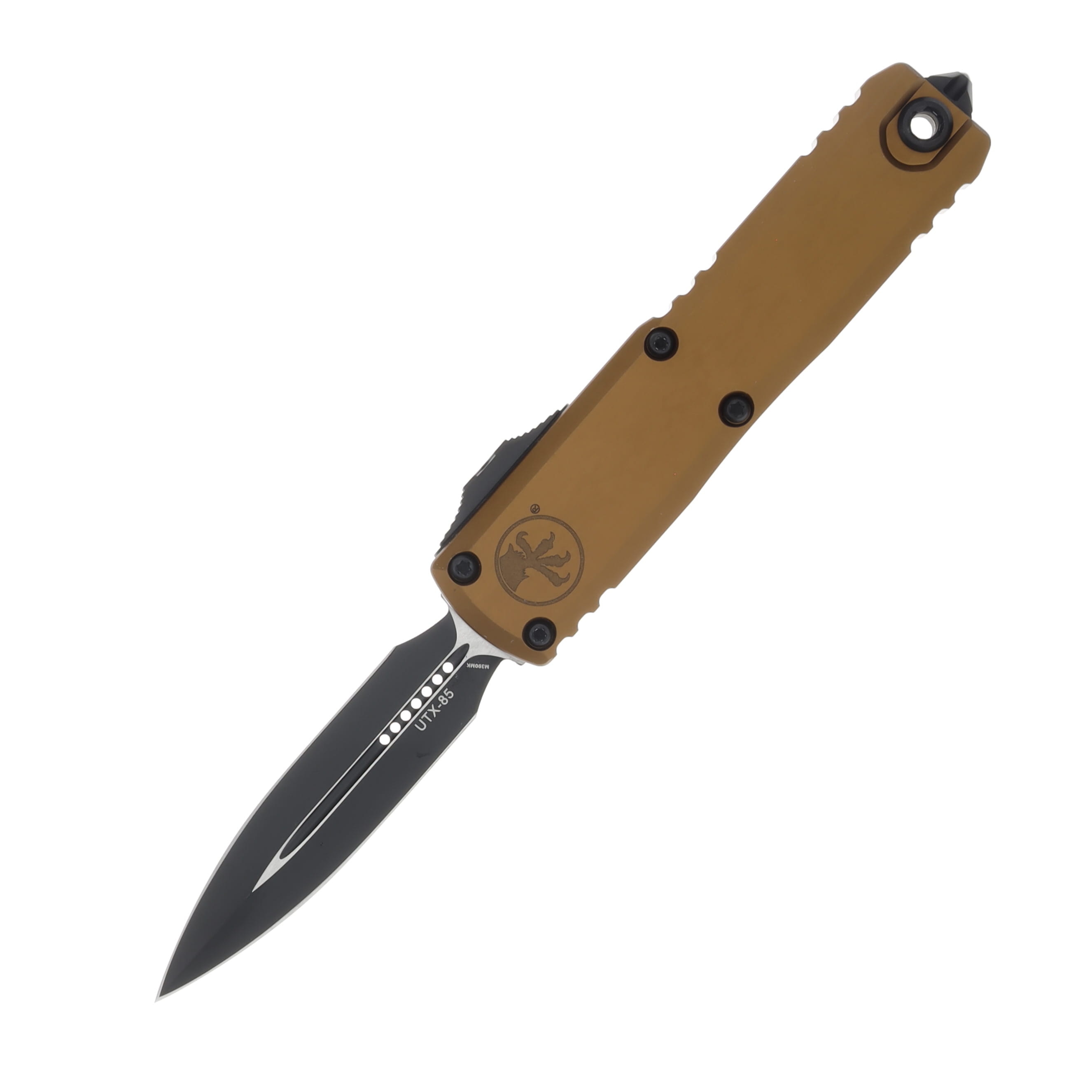 Microtech UTX-85 OTF Automatic Knife Gen III DLC Dagger/Tan AUMT12321TA View 1