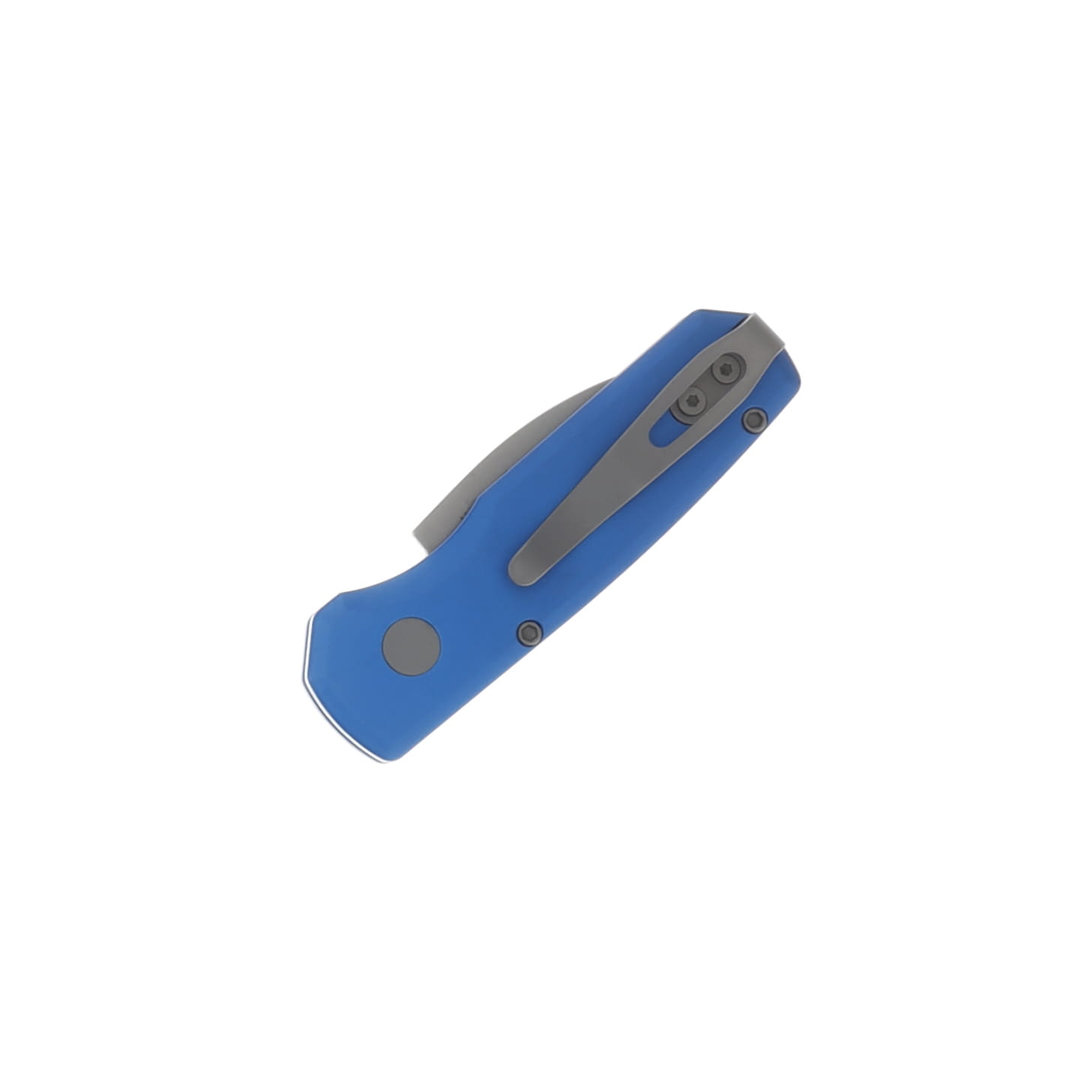 ProTech Runt 5 Automatic Knife Stonewash Magnacut Wharncliffe/Blue AUPTR5301-BLUE View 3