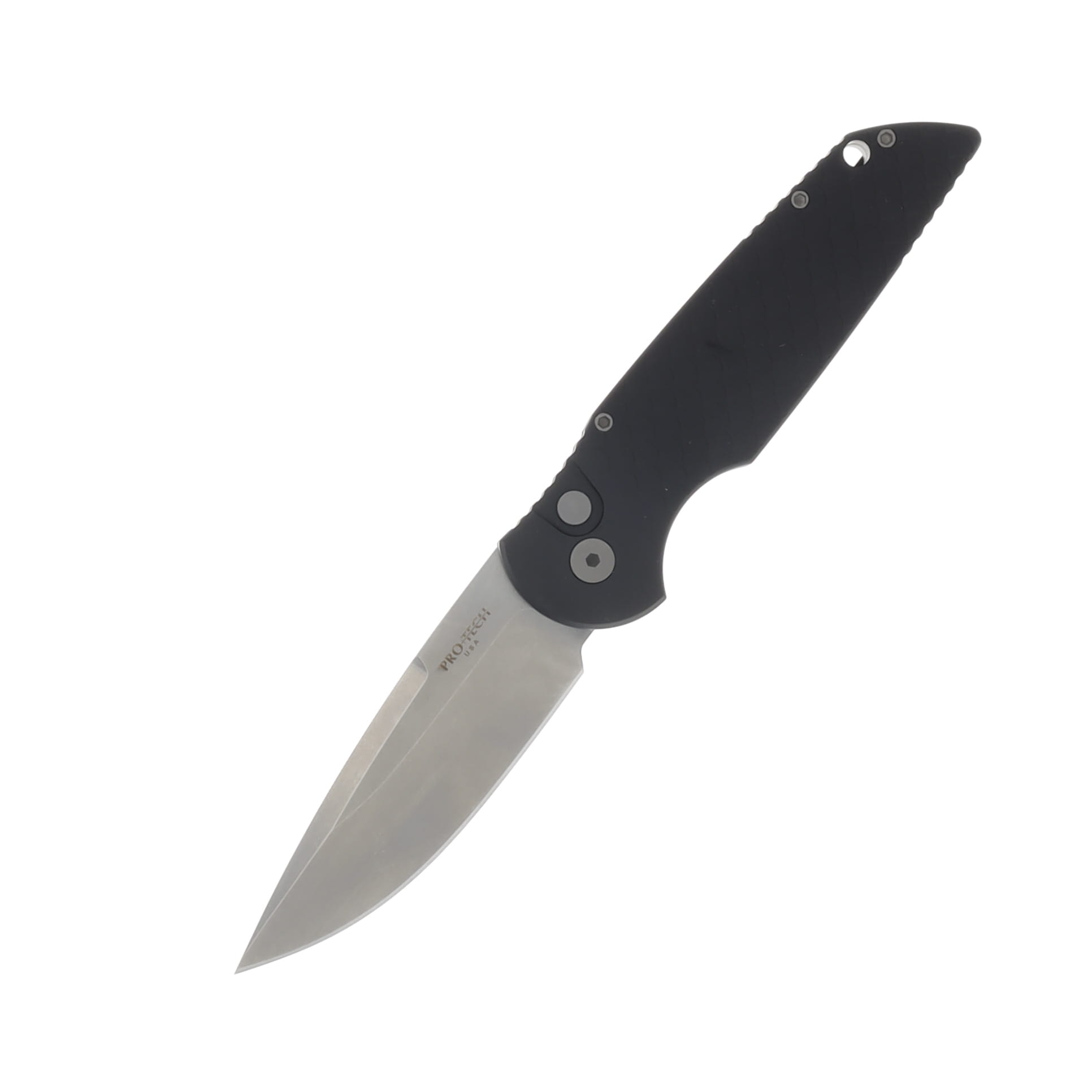 ProTech Tactical Response 3 Automatic Stonewash Magnacut/Black Fish Scale Textured AUPTTR-3 X1 SW MC View 1
