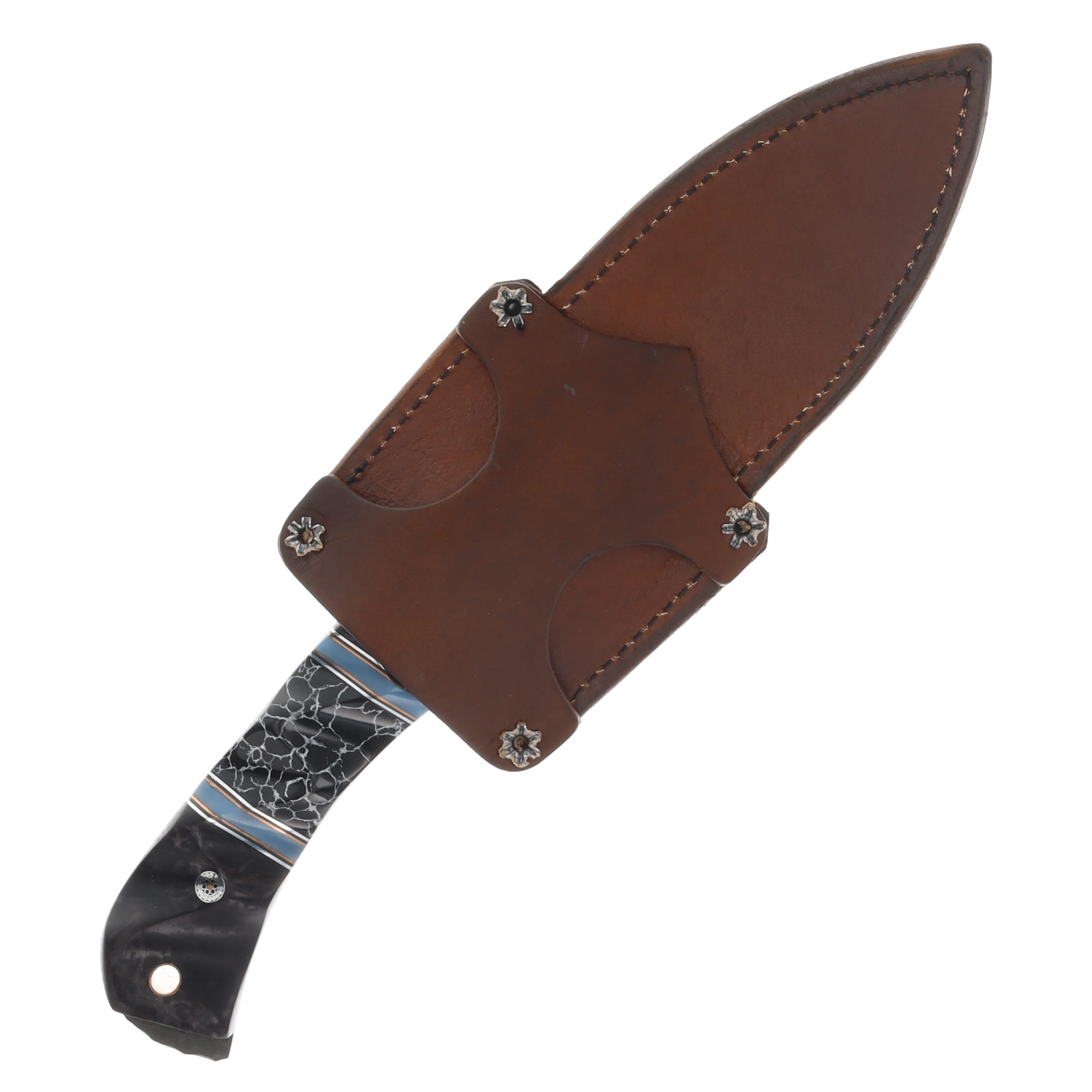 Half Face Blades Cavner Fixed Blade Knife Redwood/Glow in the Dark Green G-10 HFCAVDRBK View 4
