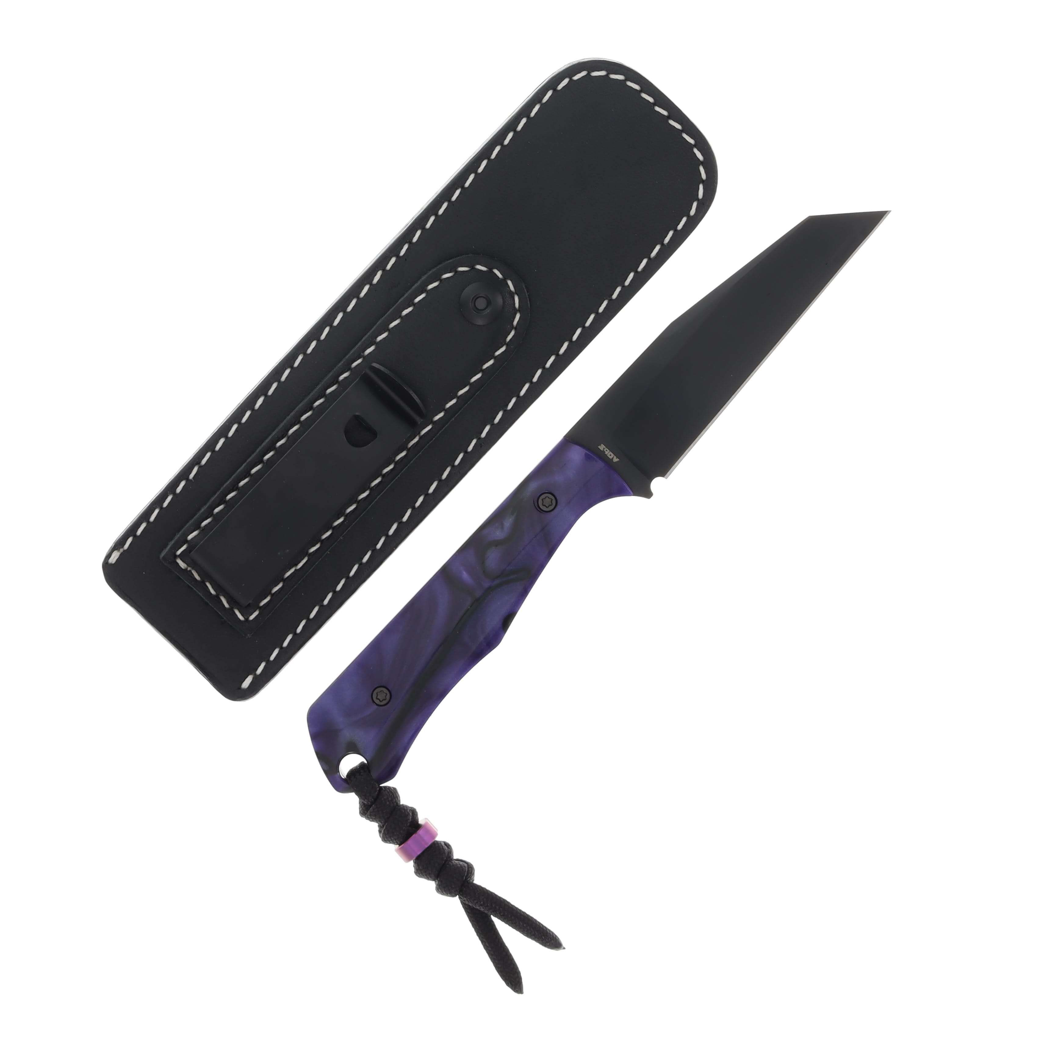 Jack Wolf Collusion Fixed Blade Knife DLC S90V/Purple Wave Kirinite COLLU-01-KIR-PUR-WAV View 2
