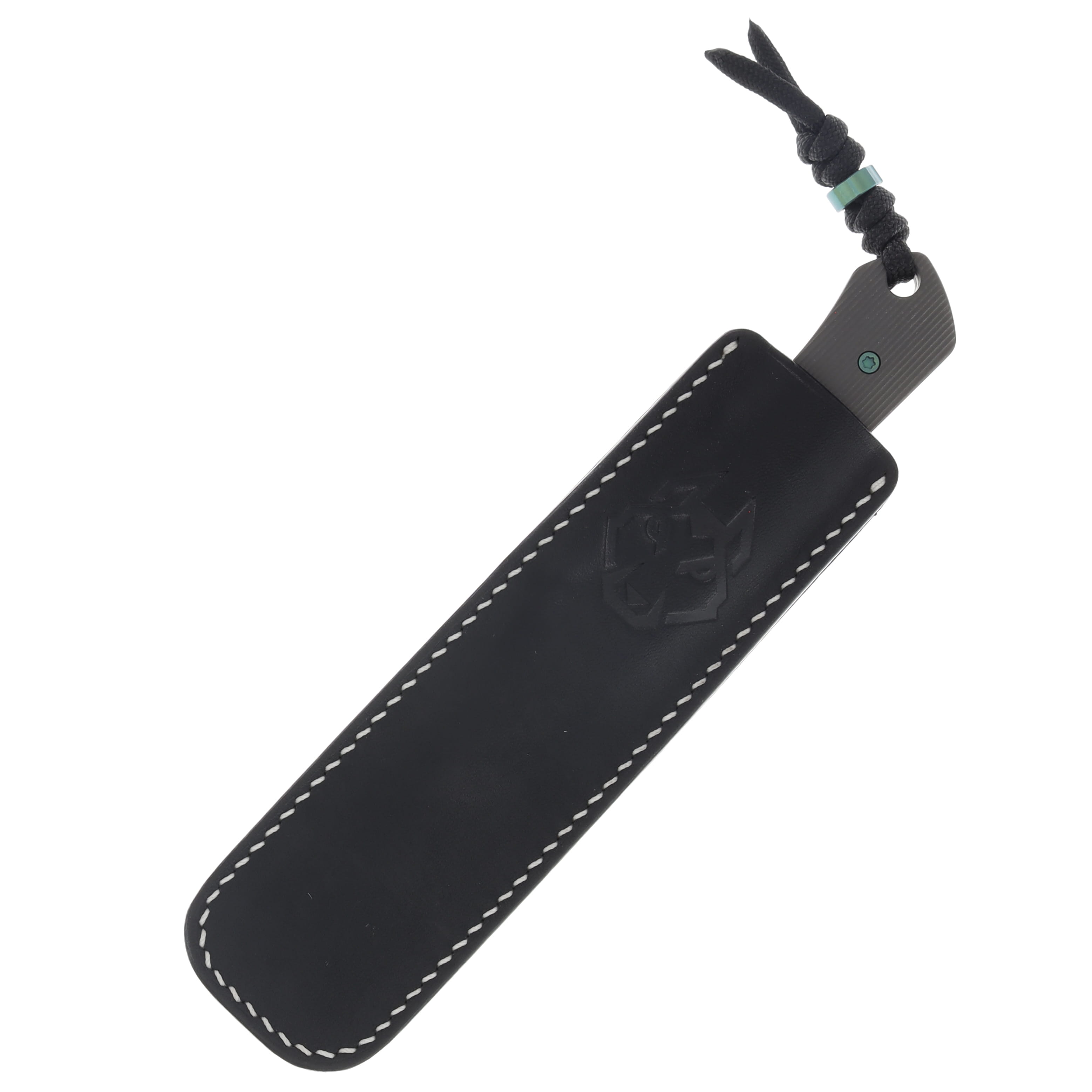 Jack Wolf Collusion Fixed Blade Knife Satin S90V/Striped Gray Titanium COLLU-01-TI-STRIPE View 4