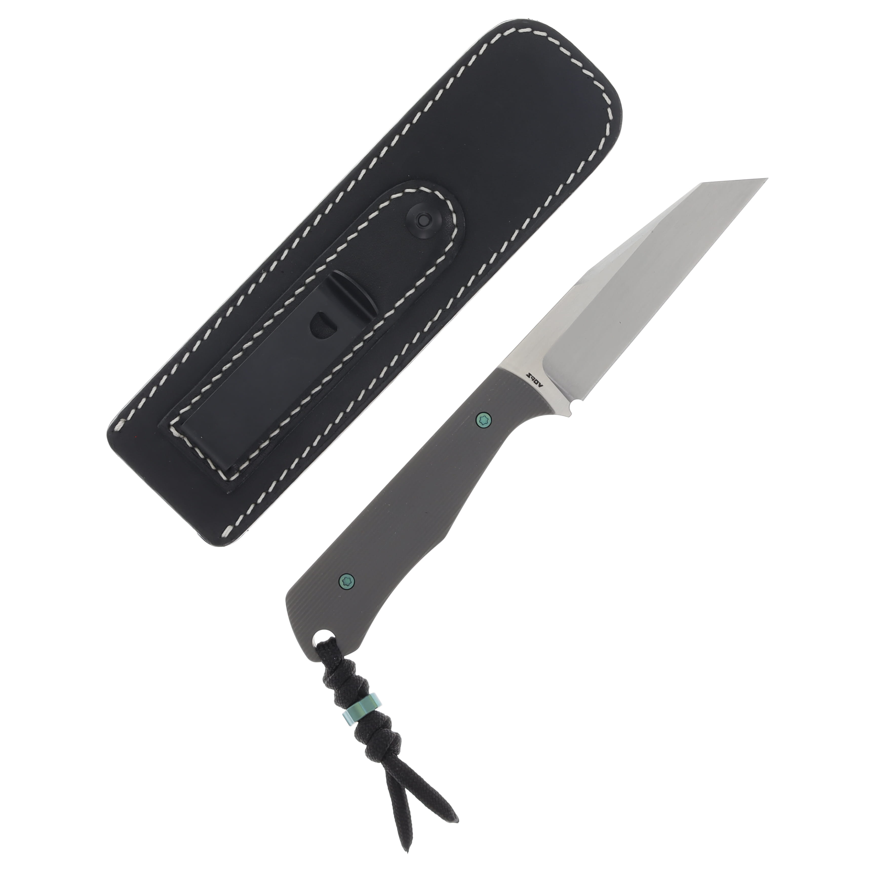 Jack Wolf Collusion Fixed Blade Knife Satin S90V/Striped Gray Titanium COLLU-01-TI-STRIPE View 2