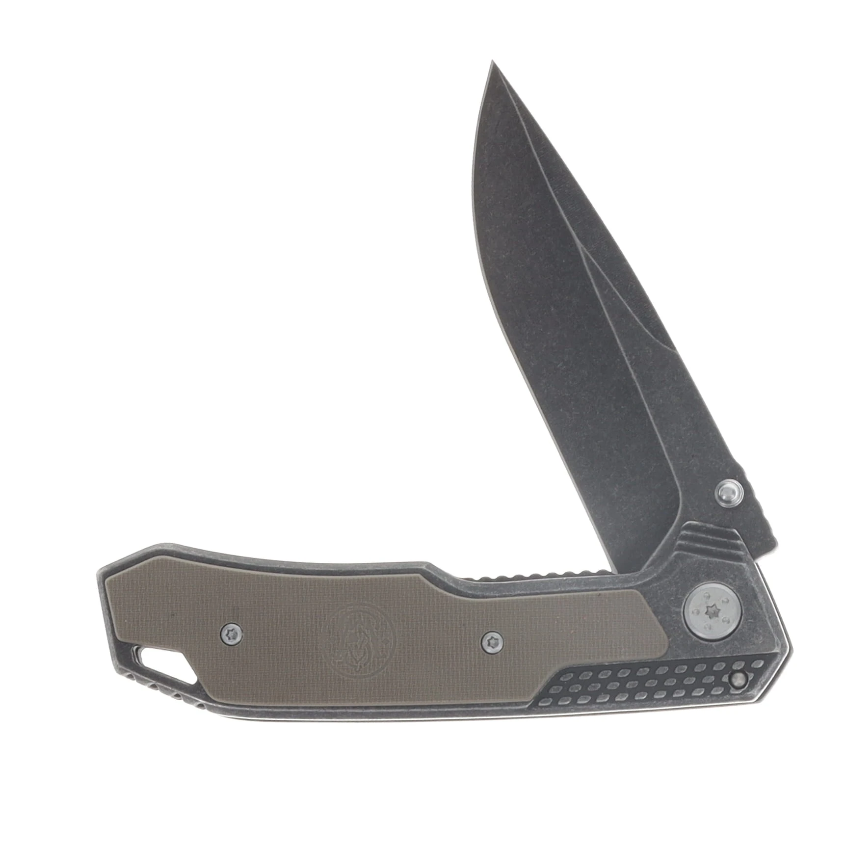 Smith & Wesson SW609 G10 FDE Folding Knife 3.6in Black SW Drop Point SW609CP-W View 3