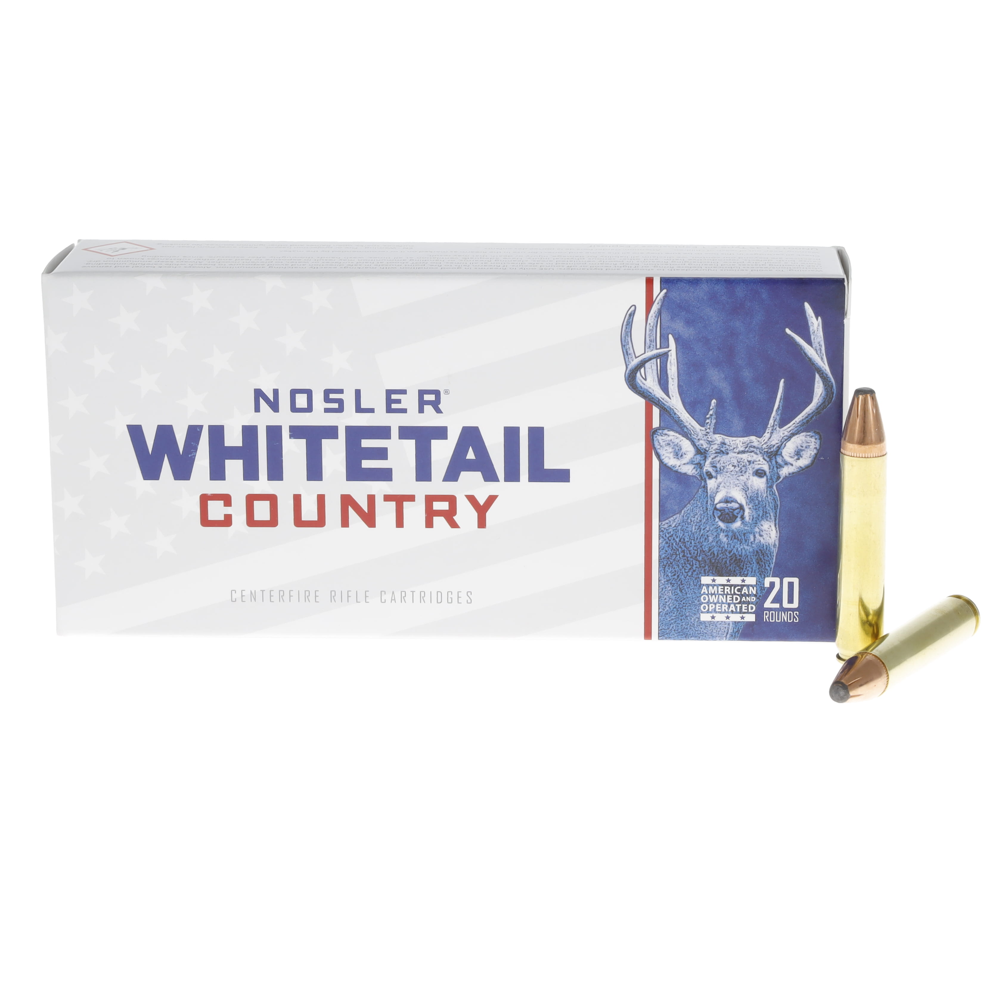 Nosler Whitetail Country 350 Legend 180gr Straight-Wall 20ct 40130 View 1