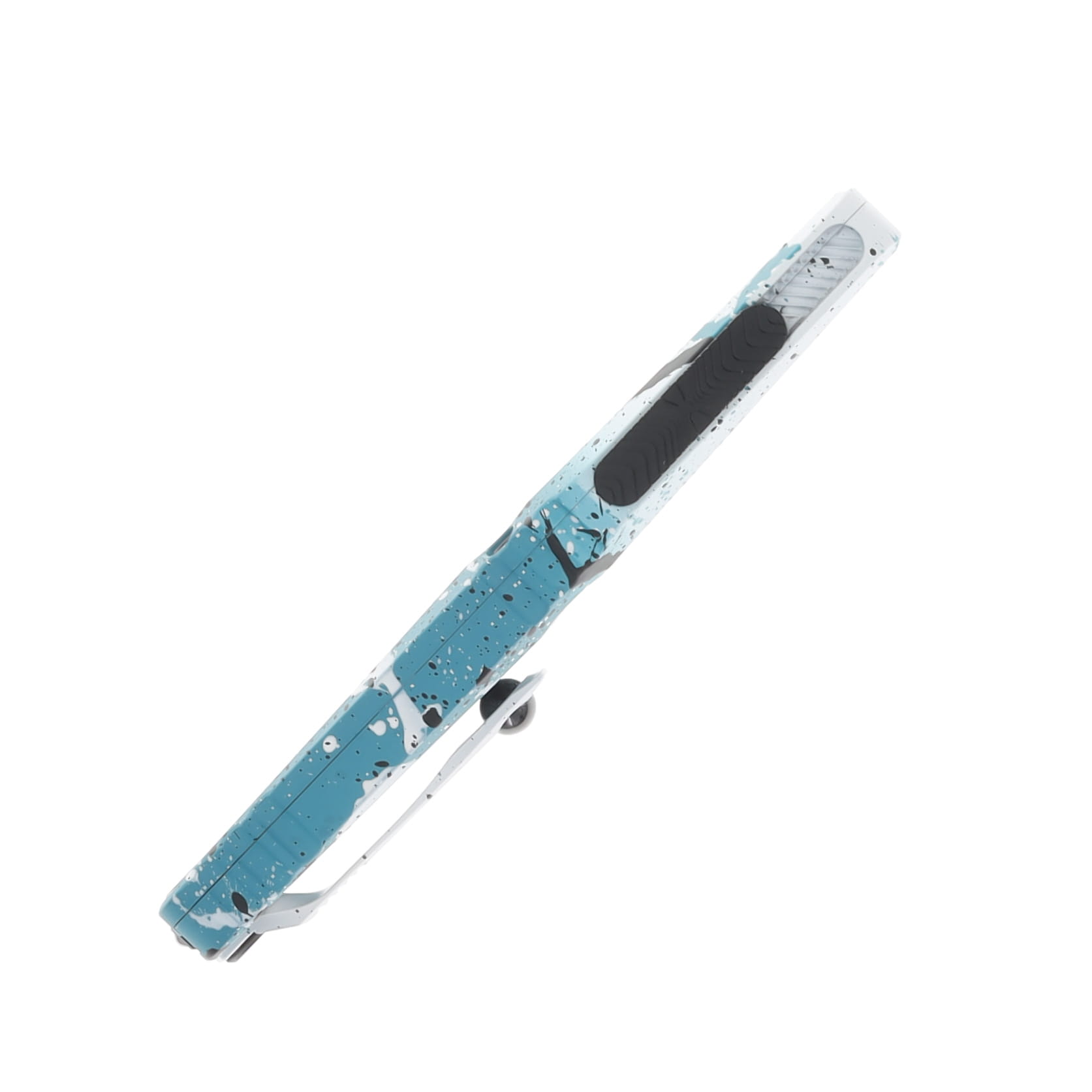 Microtech Combat Troodon OTF Auto Gen III Signature Series Turquoise/White Splatter S/E AUMT11431TQWHBKSPLS View 6