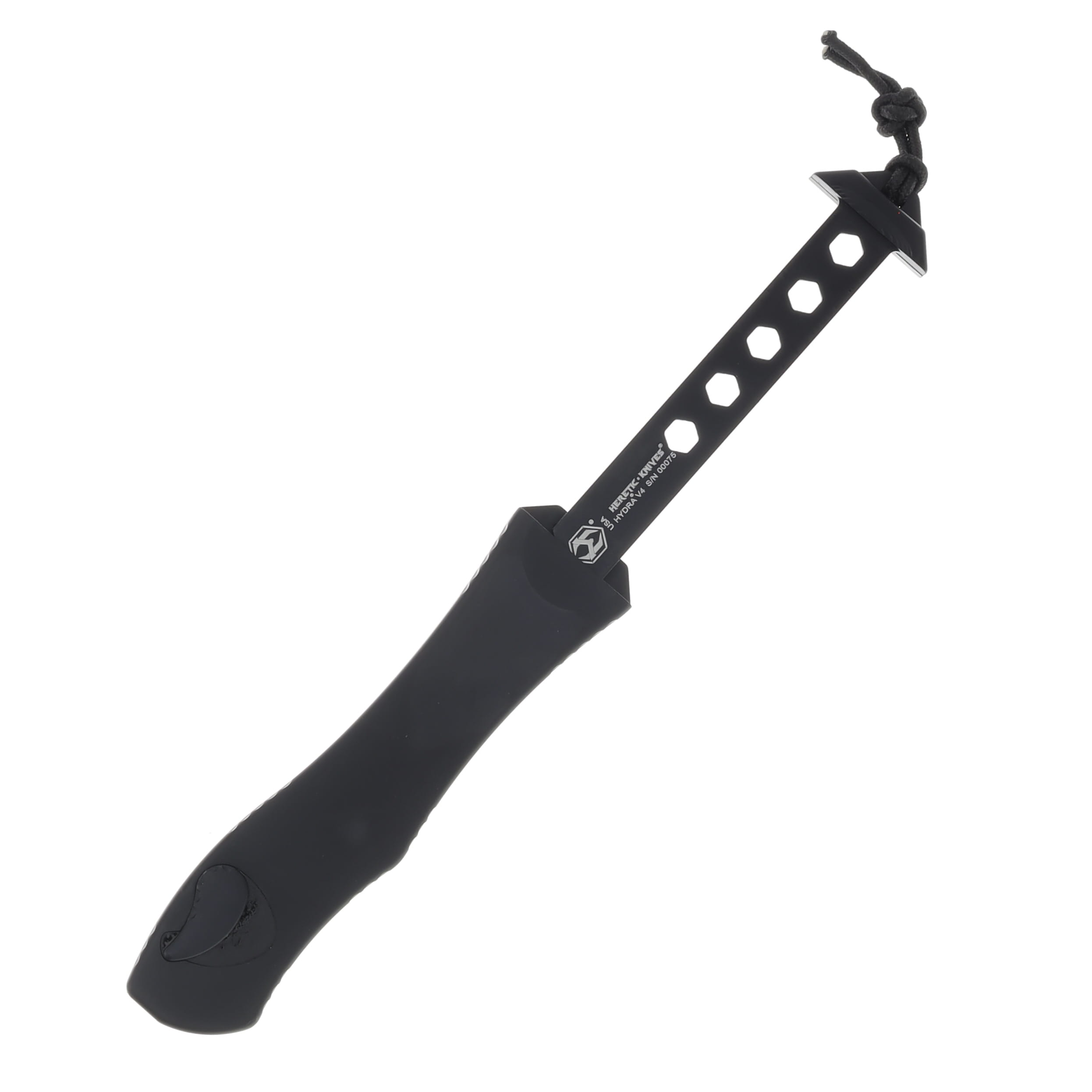 Heretic Hydra V4 OTF Automatic Tactical 3.6In Recurve 2 Tone Black H408-10A-T View 3