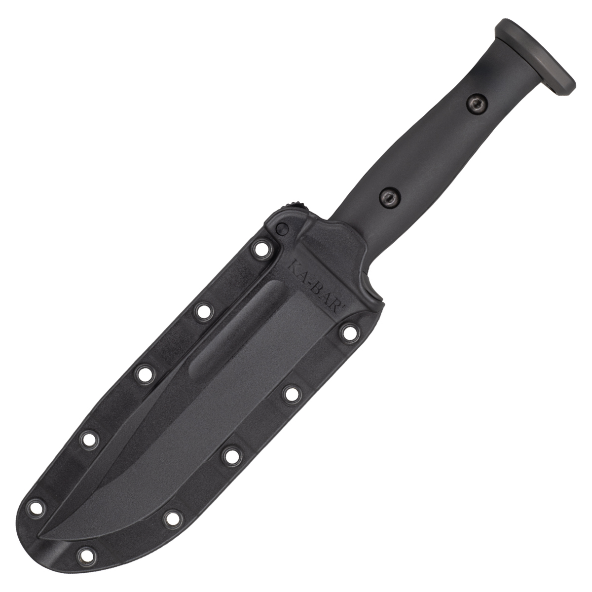 KA-Bar Slabby Fixed Blade Knife 6.86 Inch Plain Black Clip Point KA1310 View 2