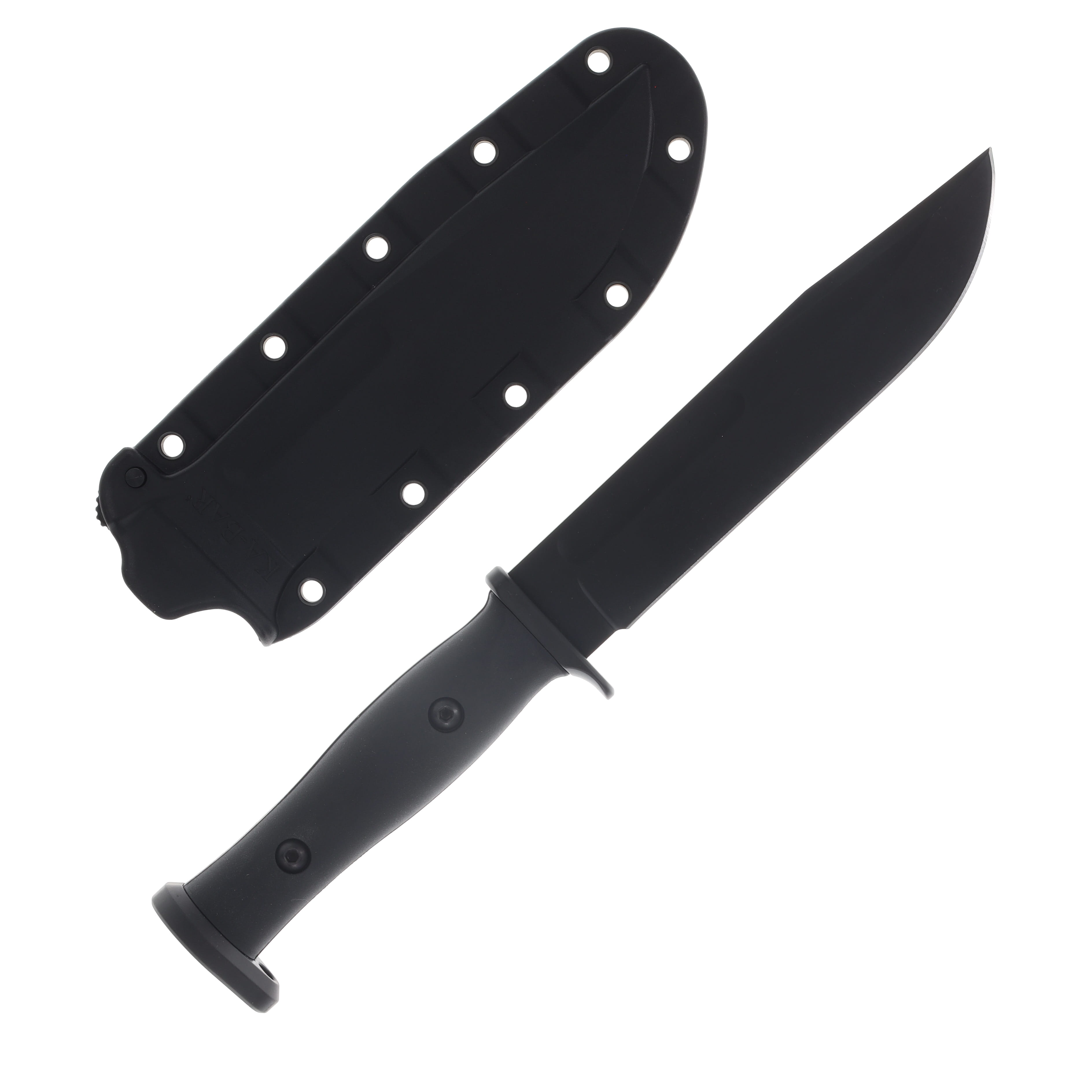 KA-Bar Slabby Fixed Blade Knife 6.86 Inch Plain Black Clip Point KA1310 View 2