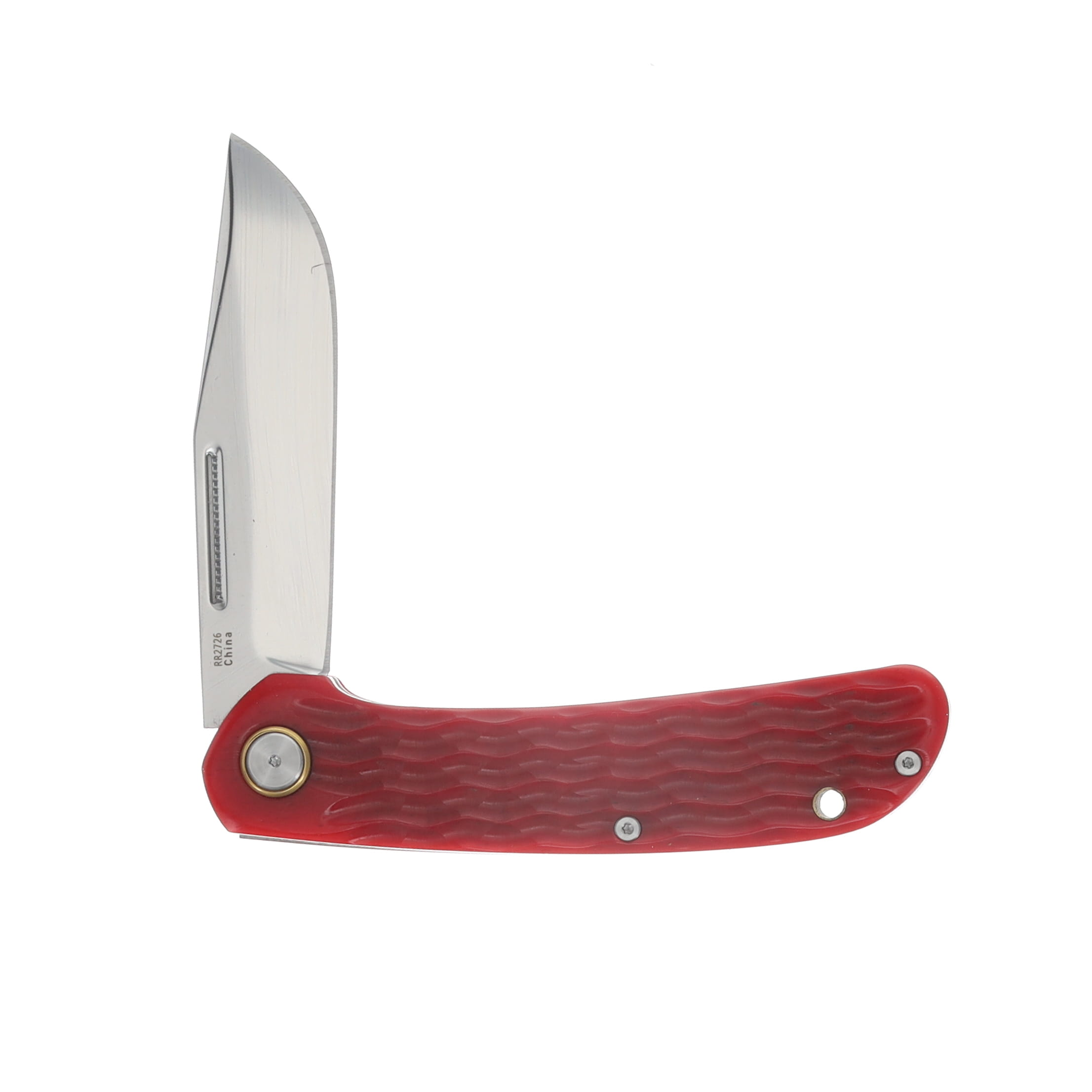 Rough Rider Red Sea Slip Joint Folding Knife Red Jigged Bone D2 Clip Point Blade RR2726 View 4