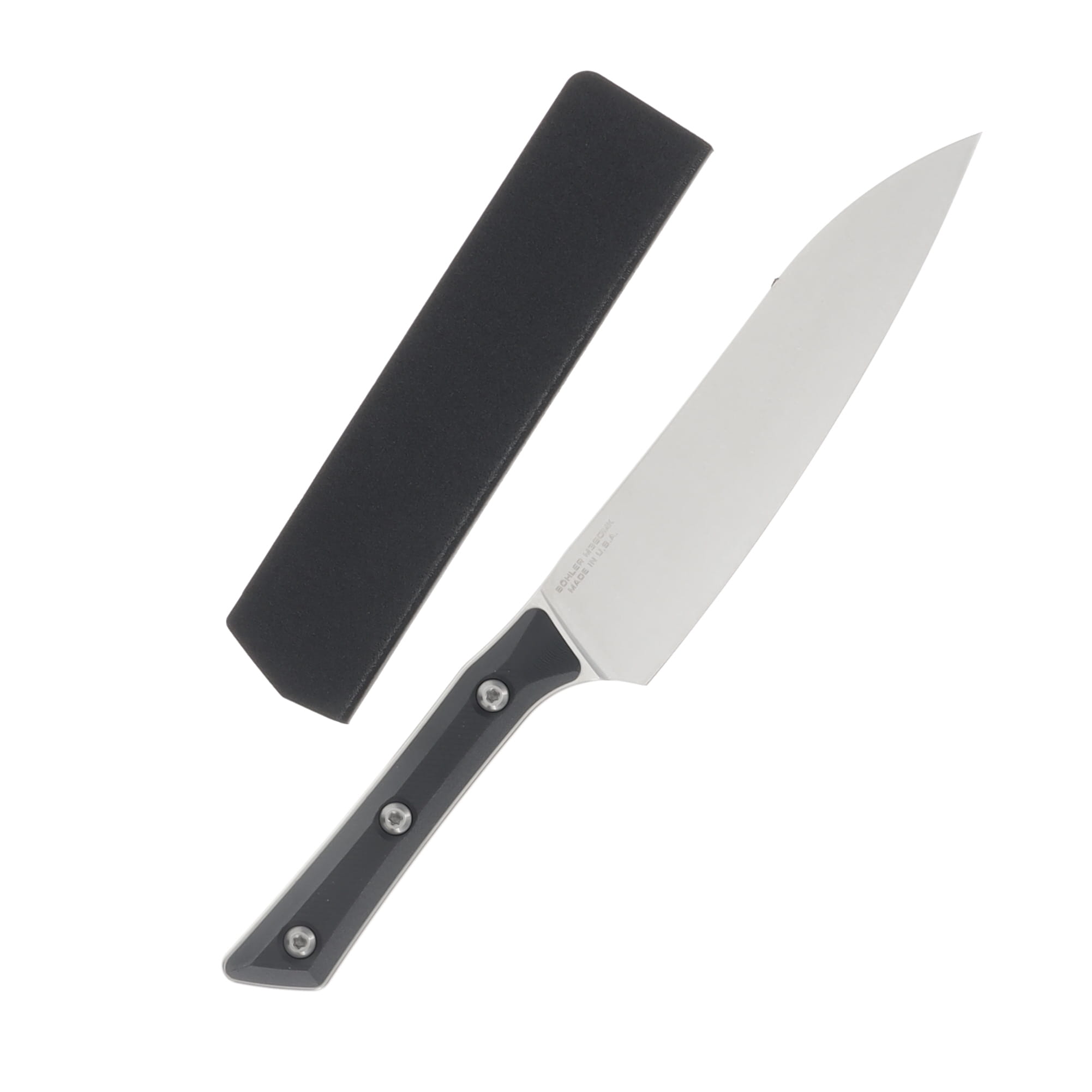 Microtech Utility Knife Black G10 6in Plain Edge Stonewash Blade MT340010BK View 2