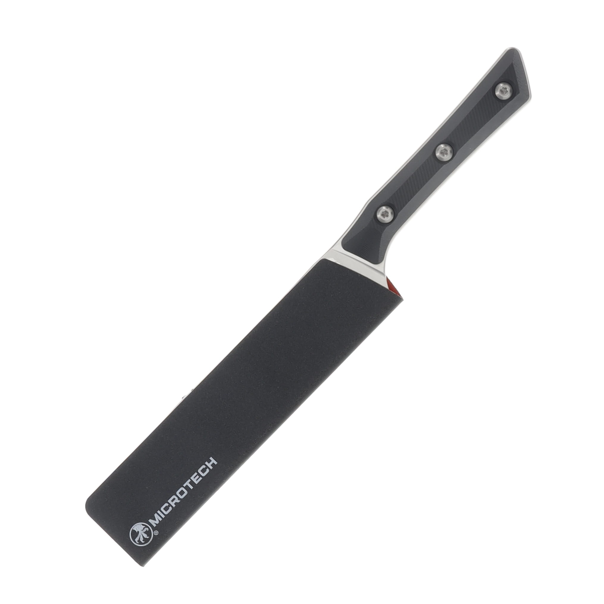 Microtech Utility Knife Black G10 6in Plain Edge Stonewash Blade MT340010BK View 4