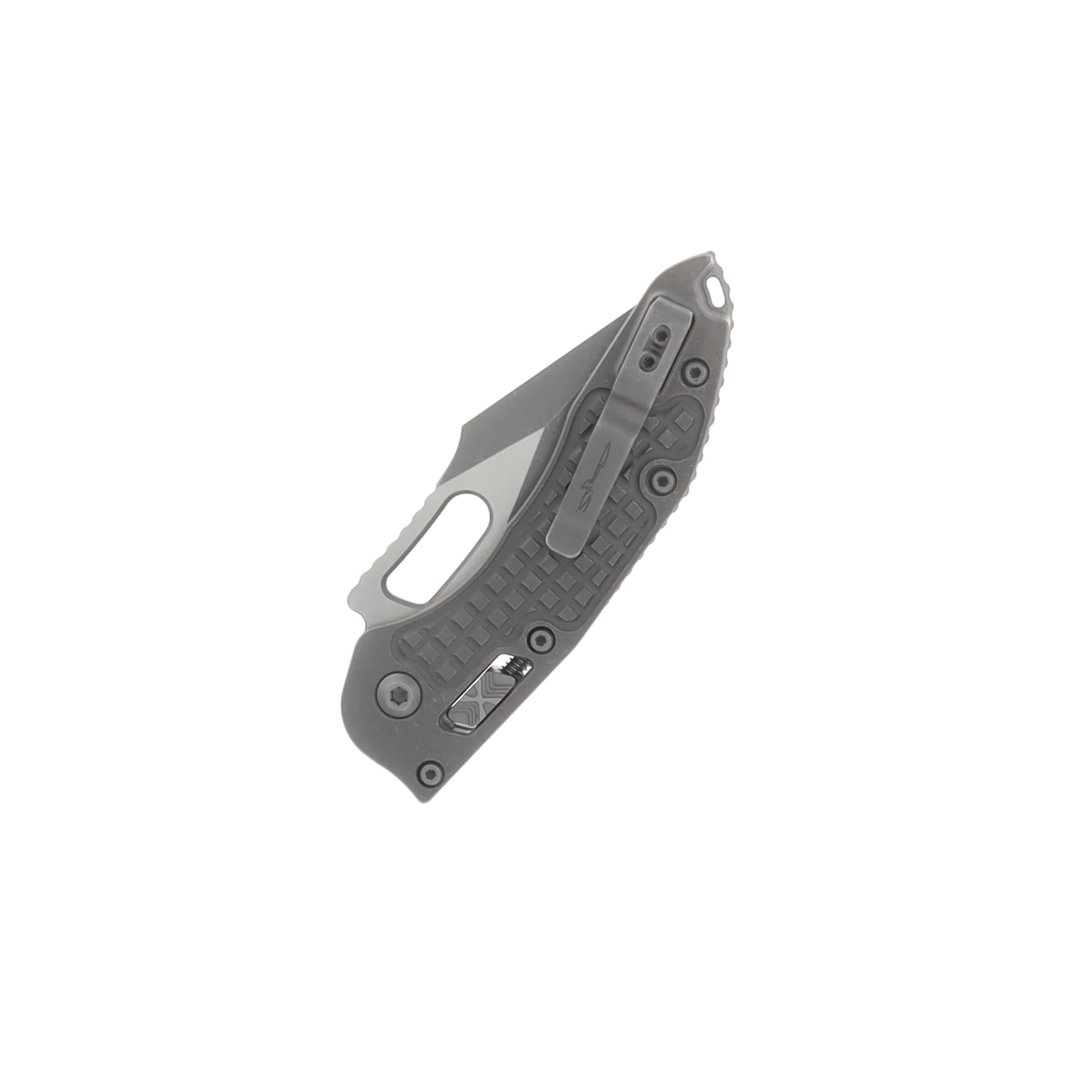 MICROTECH STITCH–RAM LOCK MARFIONE SELECT FOLDING KNIFE APOCALYPTIC FRAG PATTERN TITANIUM HANDLE 3.625IN APOCALYPTIC BOHLER M390MK SPEAR POINT BLADE MT169RL10APFRMS1 View 4