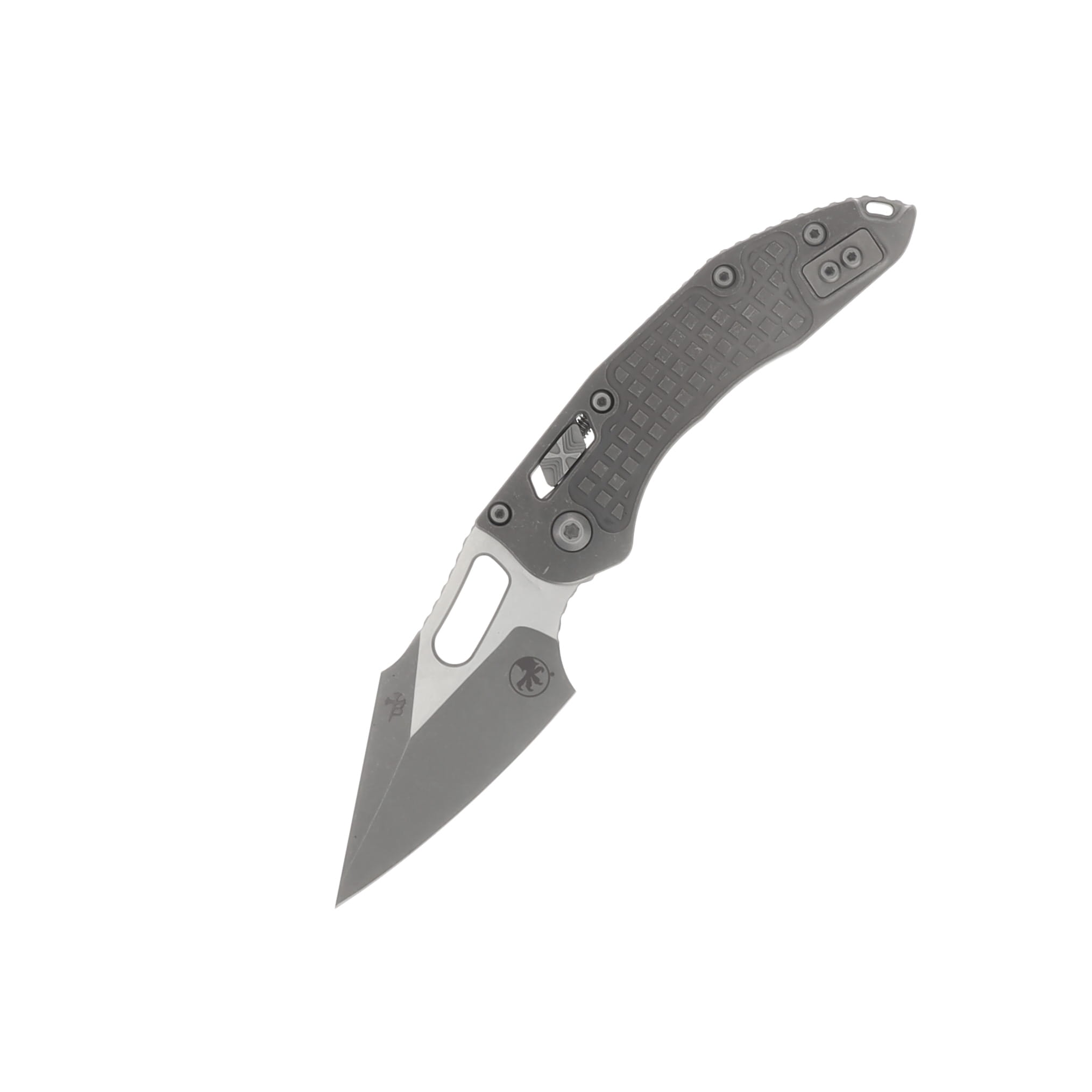 MICROTECH STITCH–RAM LOCK MARFIONE SELECT FOLDING KNIFE APOCALYPTIC FRAG PATTERN TITANIUM HANDLE 3.625IN APOCALYPTIC BOHLER M390MK SPEAR POINT BLADE MT169RL10APFRMS1 View 2