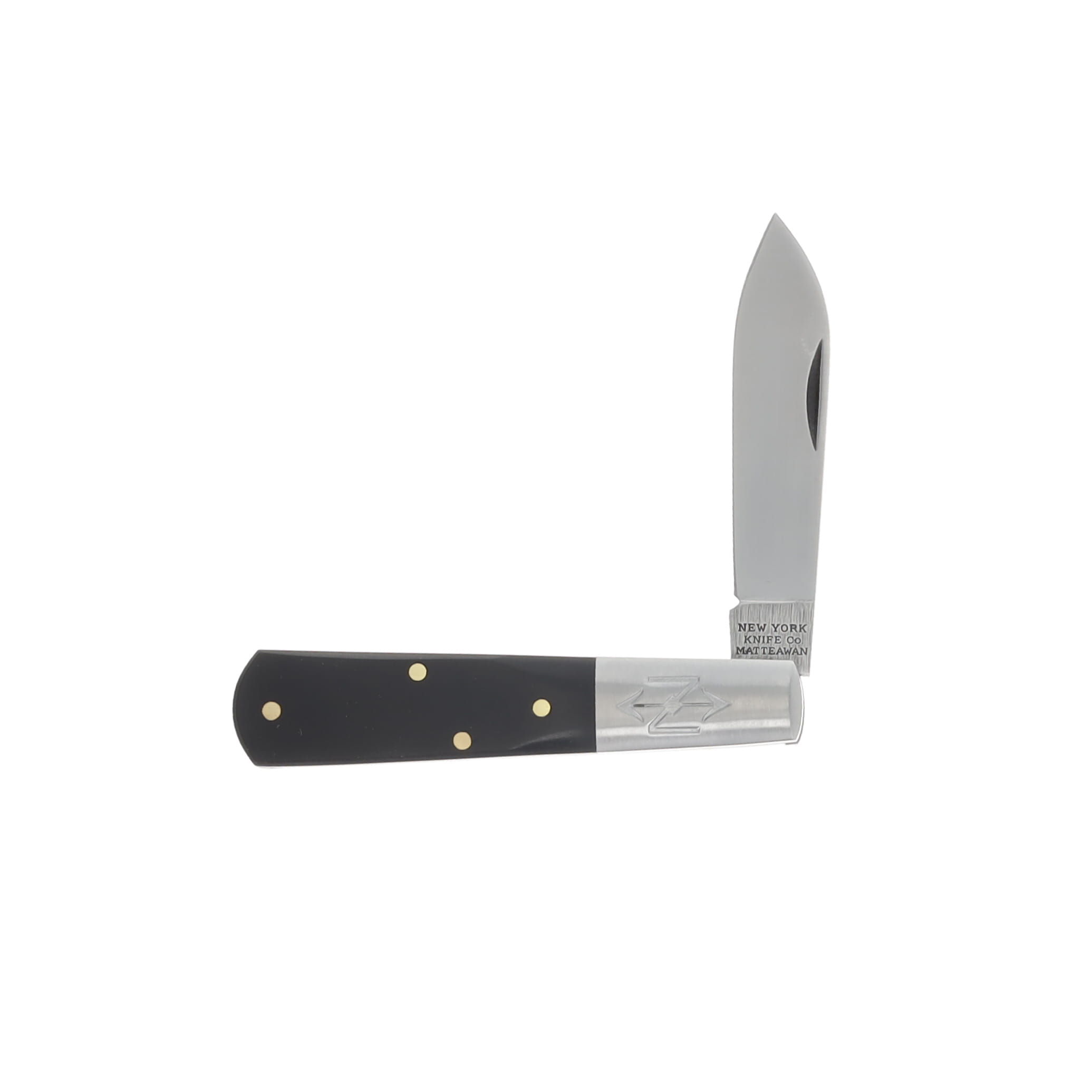 New York Knife Co. Century Old Smooth Ebony Wood One Blade Barlow Folding Knife NYK1506-E View 3