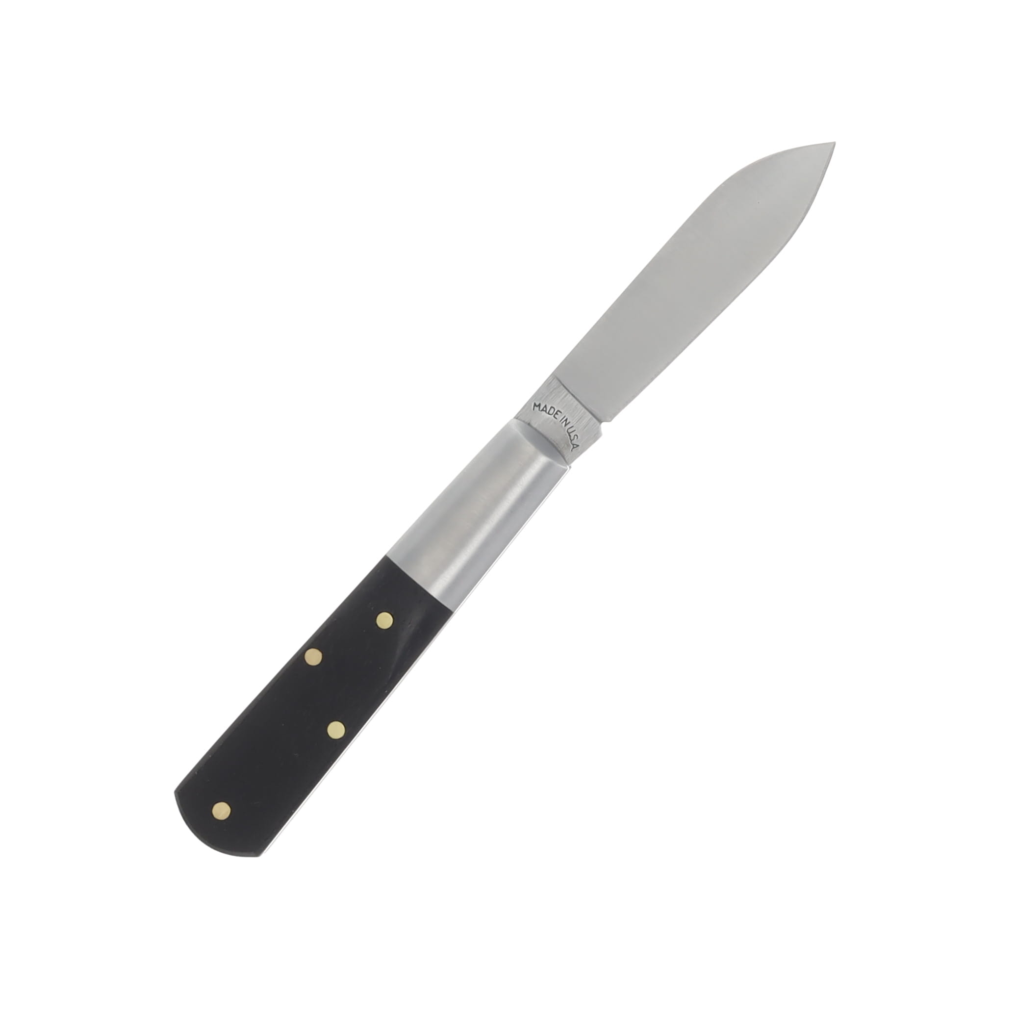 New York Knife Co. Century Old Smooth Ebony Wood One Blade Barlow Folding Knife NYK1506-E View 2