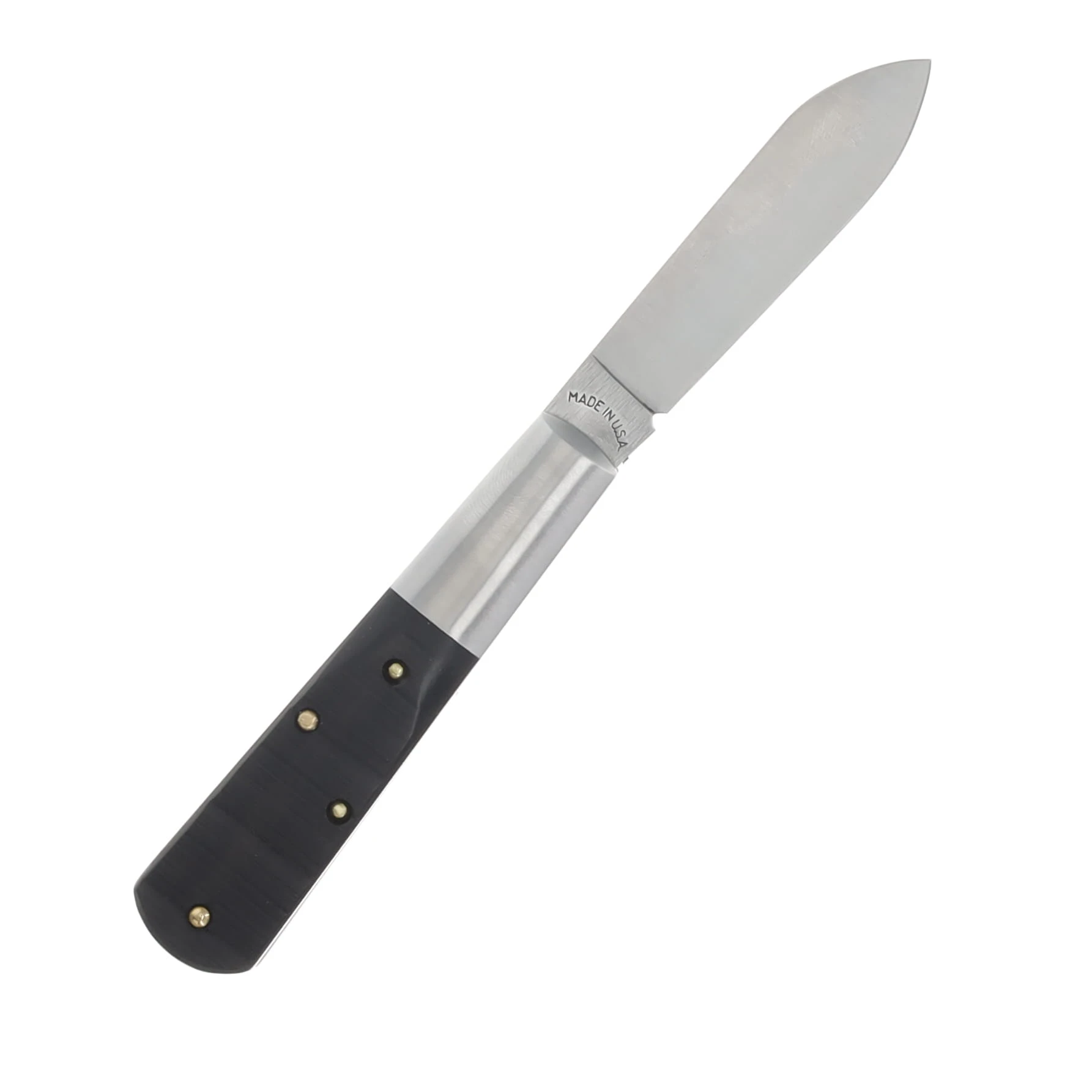New York Knife Co. Century Old Sawcut Ebony Wood One Blade Barlow Folding Knife NYK1506-E-SC View 2