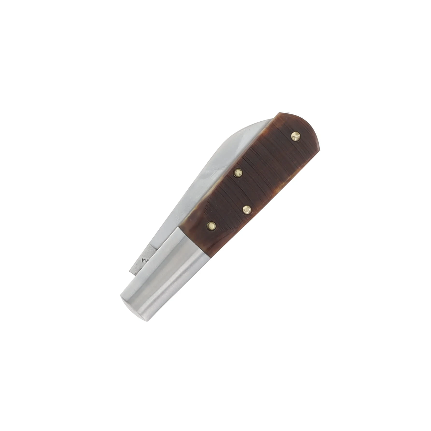 New York Knife Co. Sawcut Amber Bone One Blade Barlow Folding Knife NYK1506-AB-SC View 5