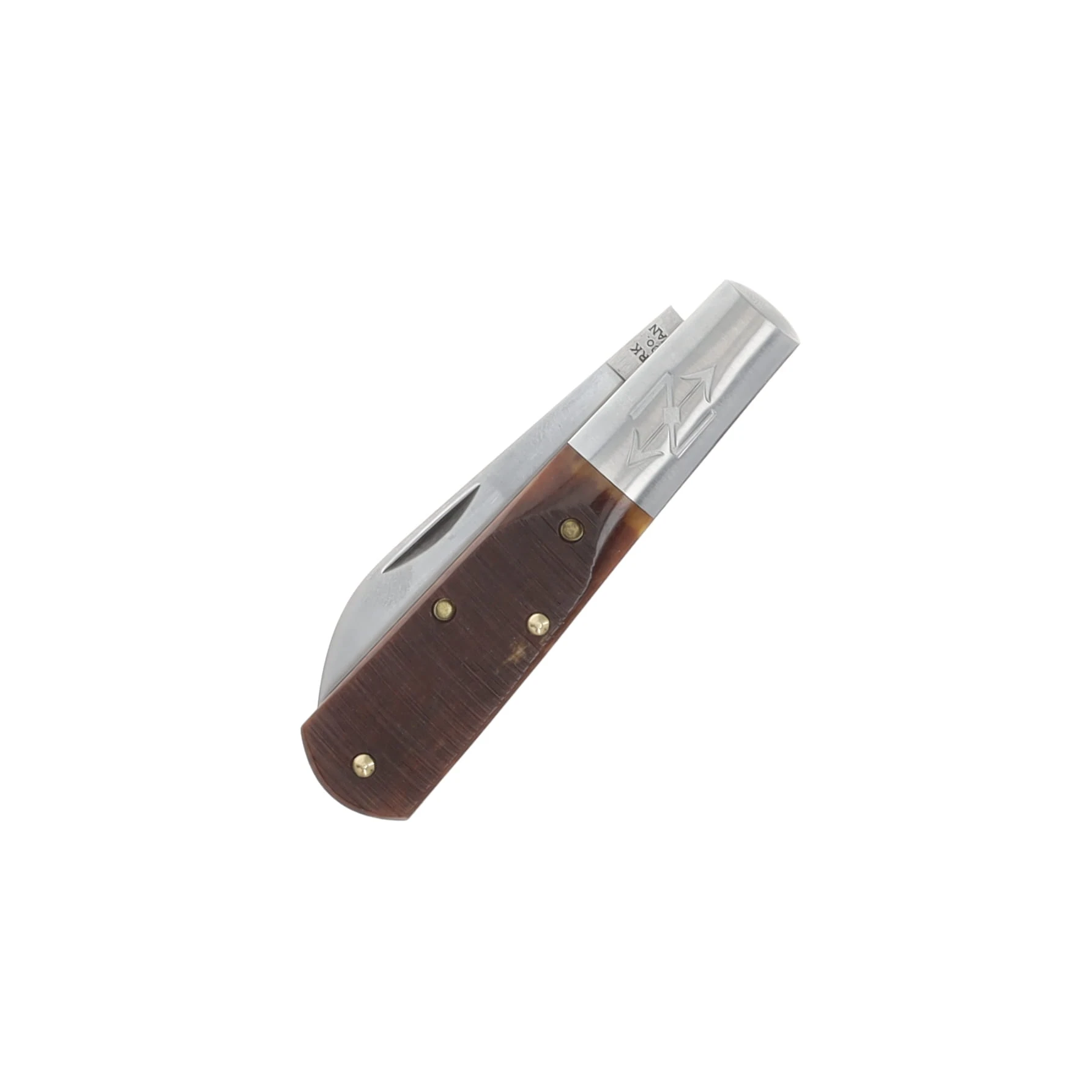New York Knife Co. Sawcut Amber Bone One Blade Barlow Folding Knife NYK1506-AB-SC View 6