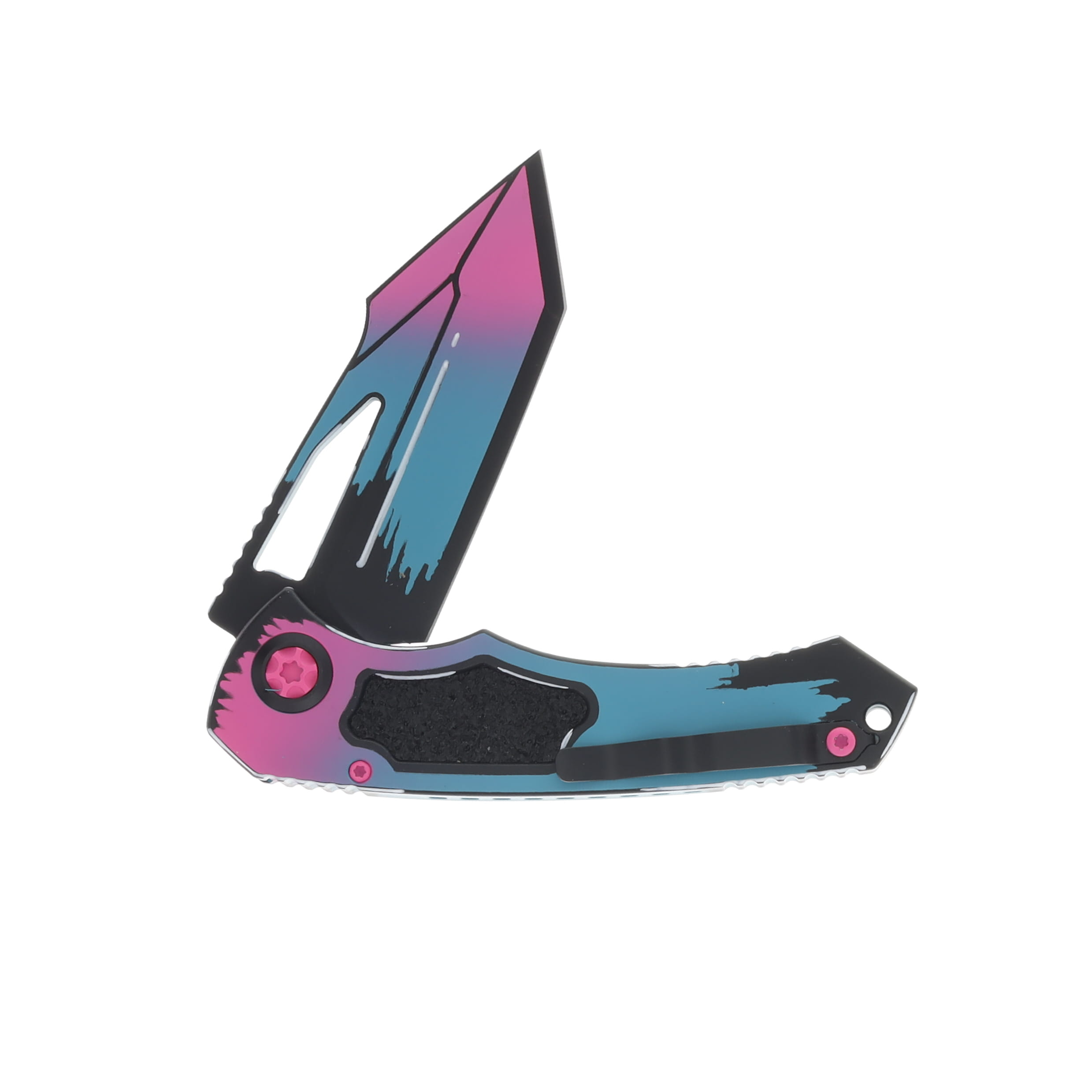 Heretic Knives Pariah Manual Folding Knife Cel Shade Miami Vice Tanto H047-CS-MV View 4
