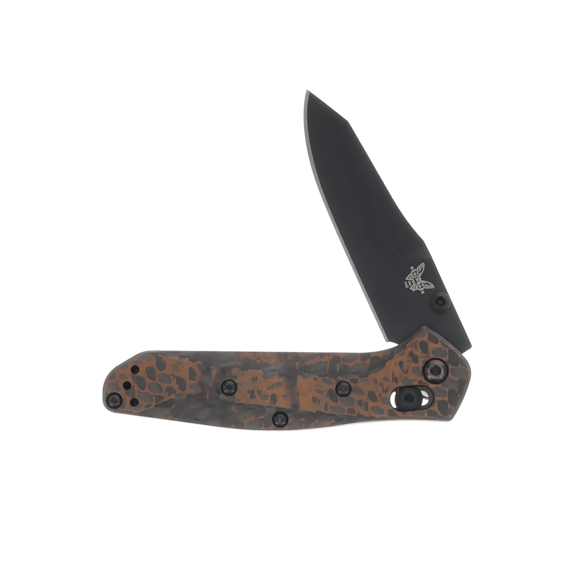 Benchmade SMKW Exclusive Mini Osborne Folding Knife Copper Twill Handle S30V Blade BM945BK-2501 View 3
