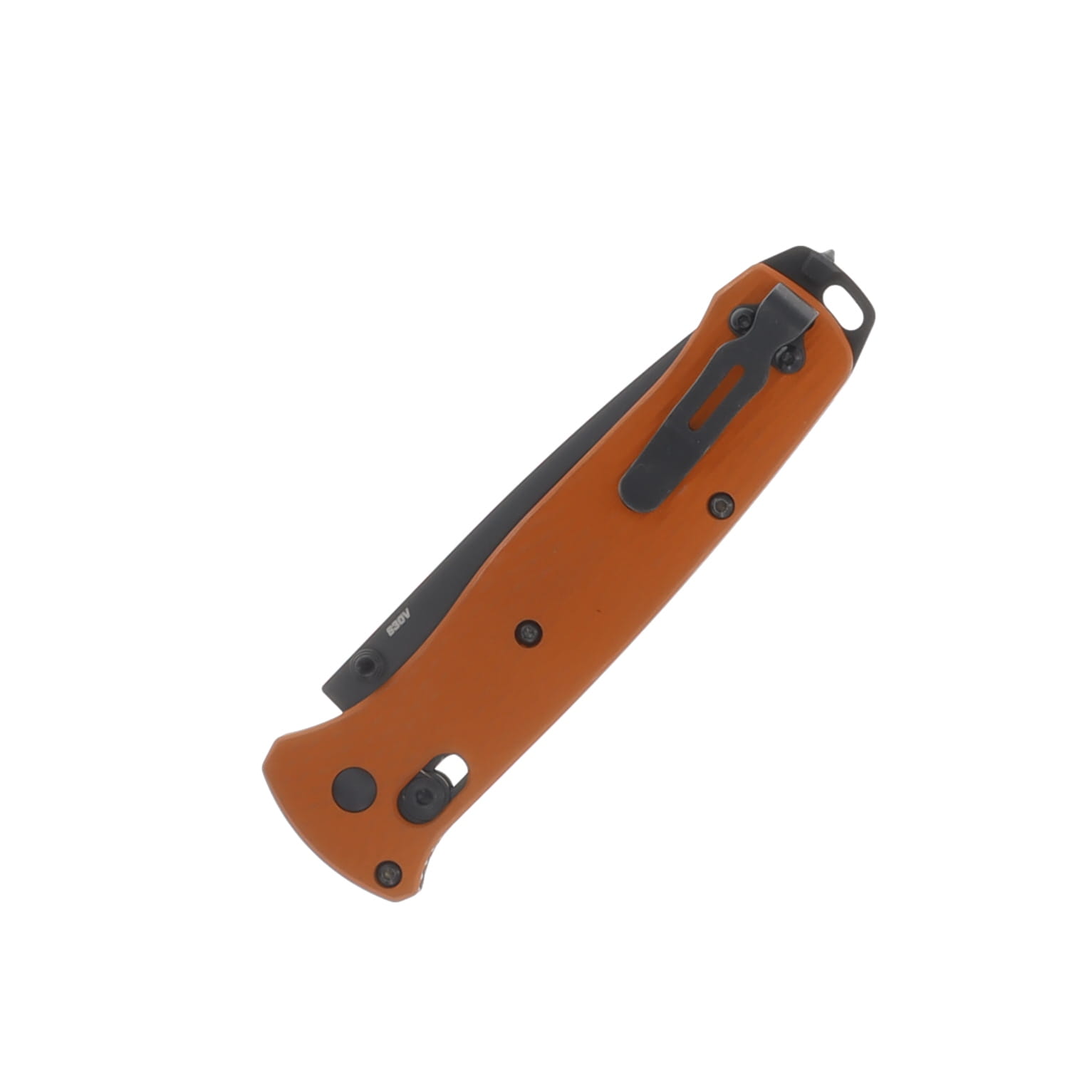 Benchmade SMKW Exclusive Bailout Folding Knife Orange Aluminum Handle CPM-S30V Tanto Blade BM537BK-2502 View 4