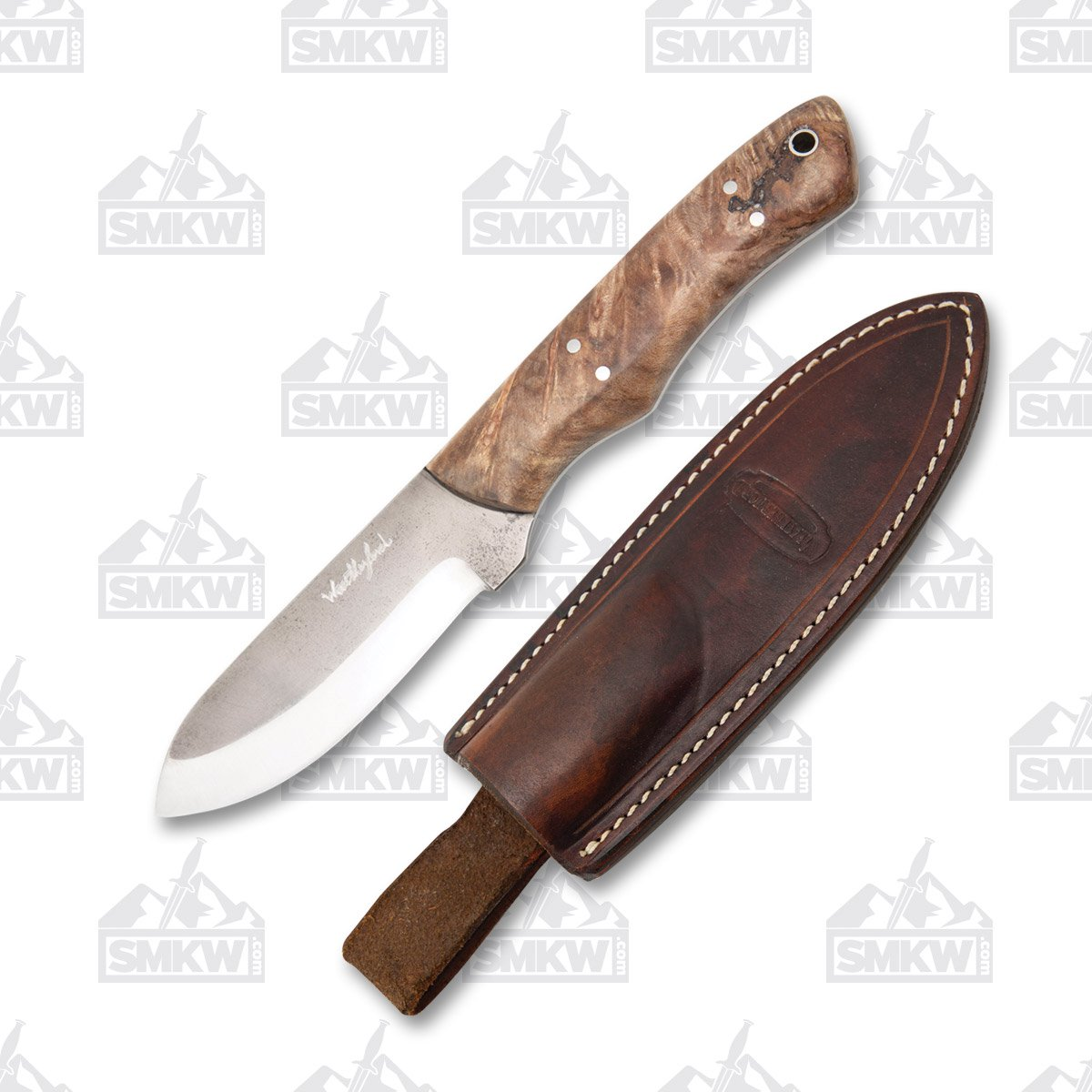 Weatherford Knife Co. Carolina Skinner Maple Burl Handles WKC026 View 1