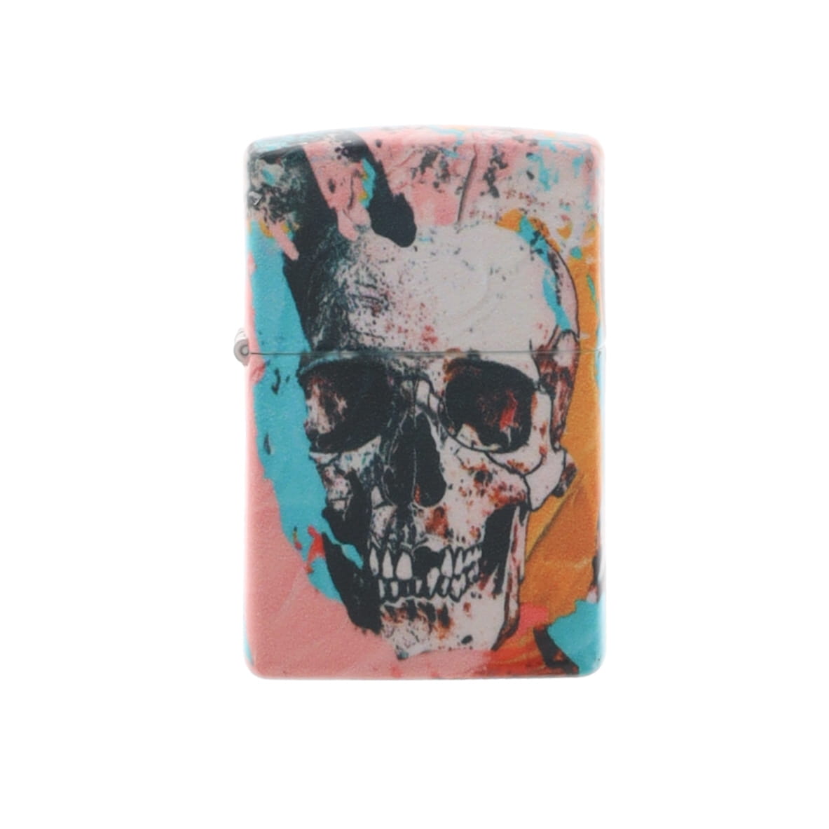 Zippo Lighter Slim 540 Color Skull and Flower Matte Counter Culture ZP46818 View 2
